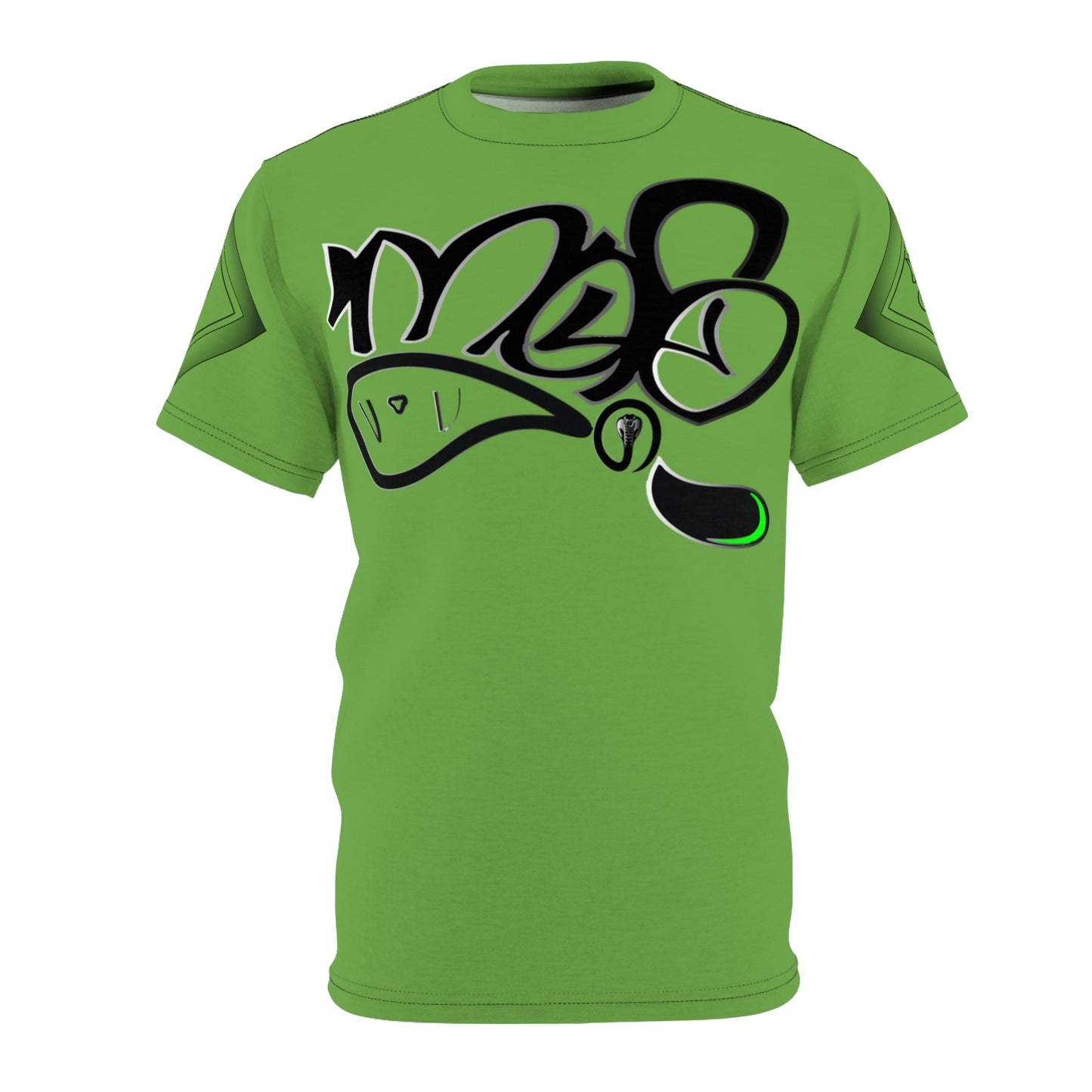 mofo snake logo diamond combo tee green