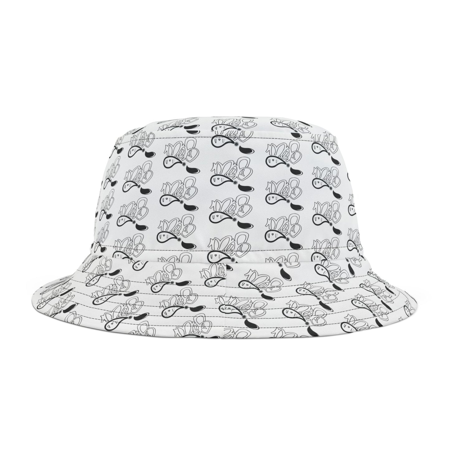 Trendy AOP Bucket Hat for Music Lovers, Sunglasses Bucket Hat, Summer Accessory, Festival Style, Great for Vacations and Outdoor Fun