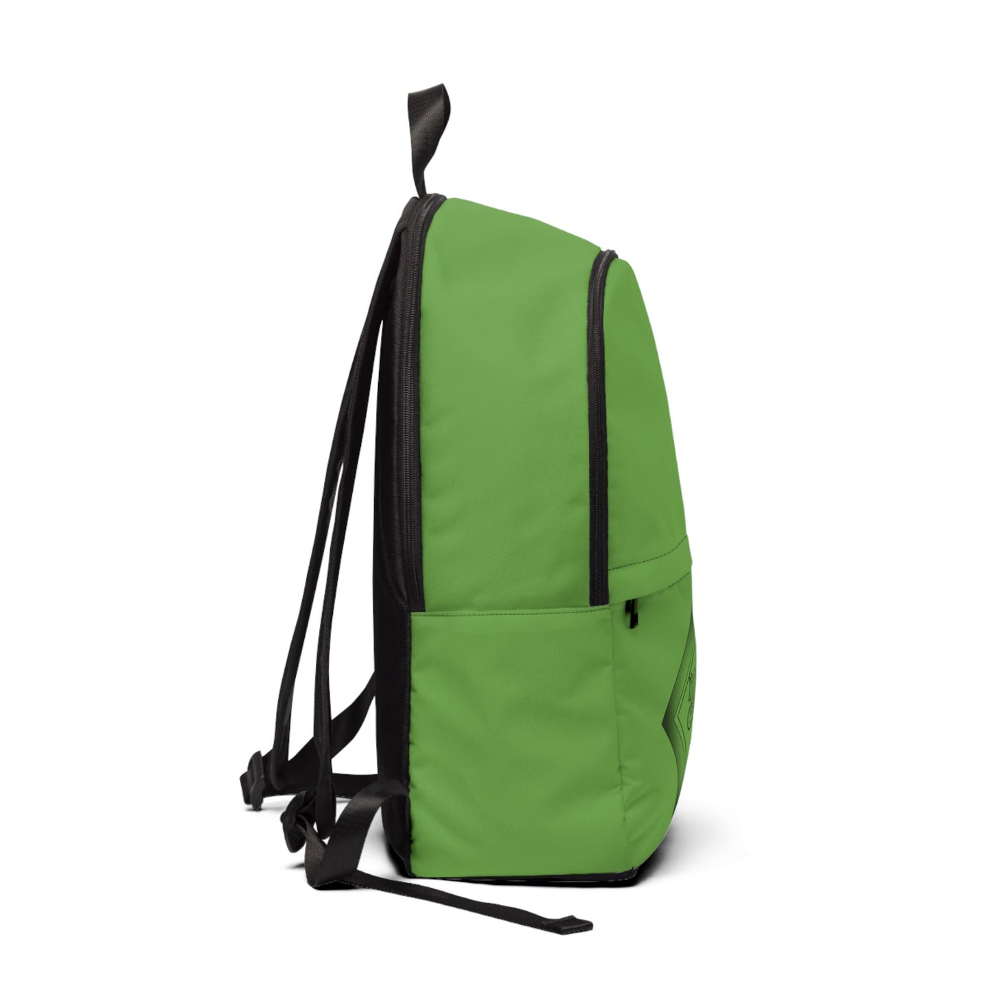 Vibrant Unisex Backpack, Stylish Travel Bag, Eco-Friendly Fabric Backpack, Everyday School Bag, Green Fashion Accessory