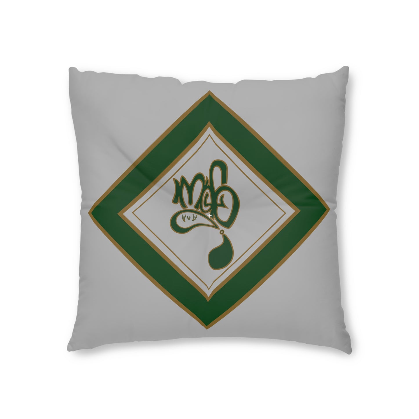 Tufted Floor Pillow with Elegant Green Design, Cozy Home Decor, Square Pillow for Living Room, Gift for Housewarming, Boho Style Accent