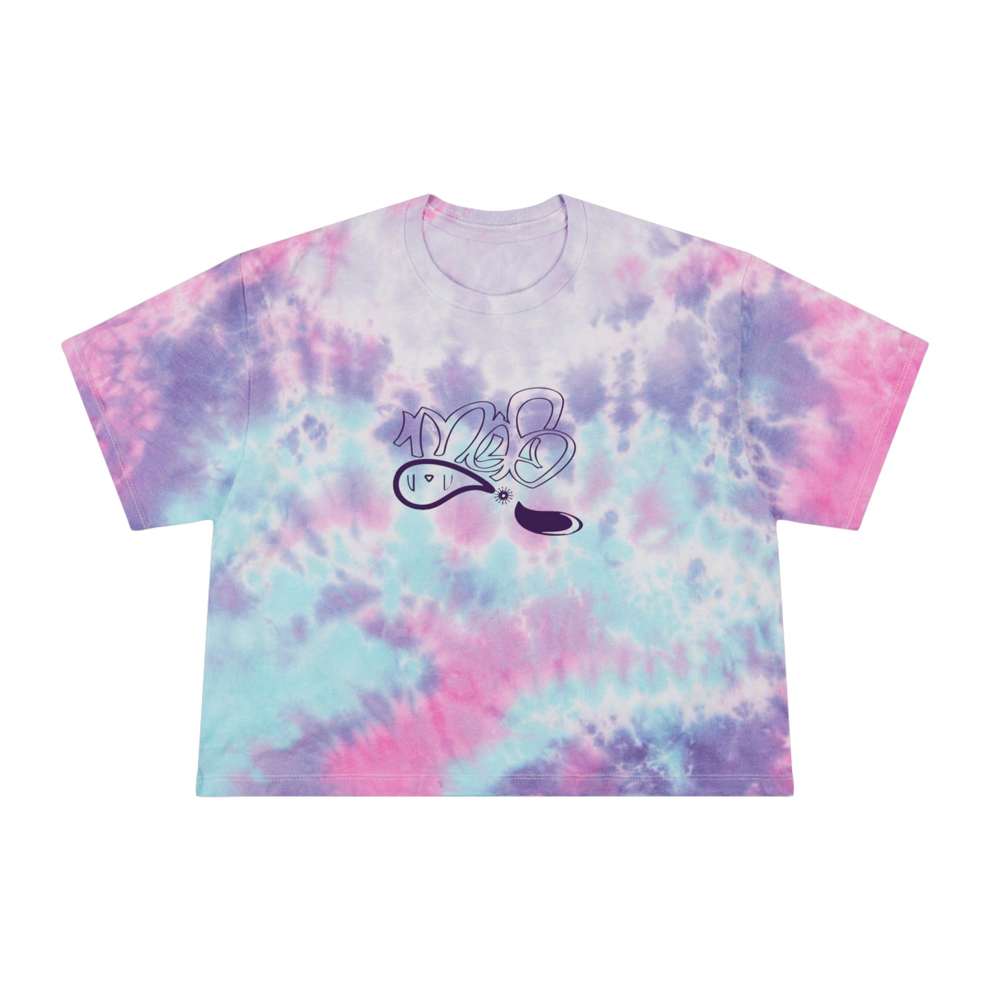 Women's Tie-Dye Crop Tee - Chill Vibes, Casual Style, Summer Wear, Beach Days, Festival Fashion