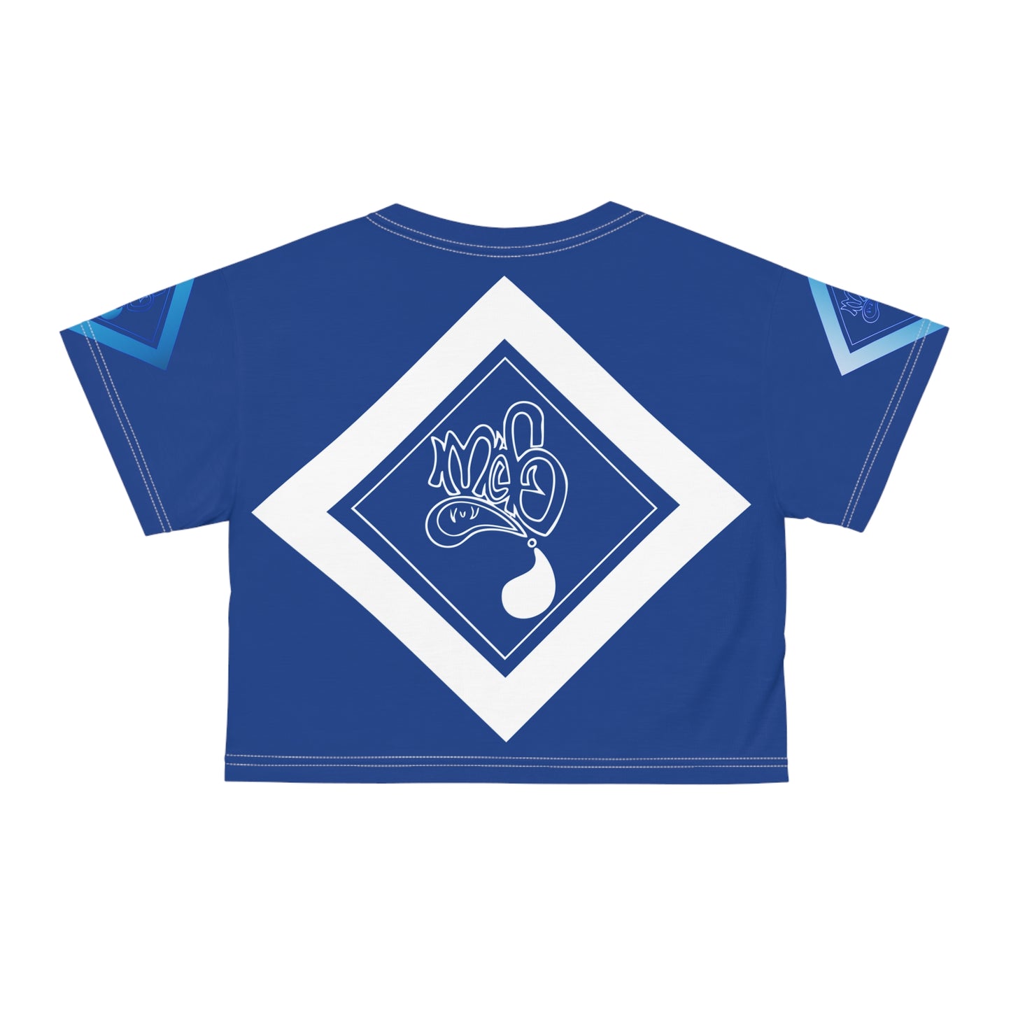 mofo water gem diamond combo crop-tee dark