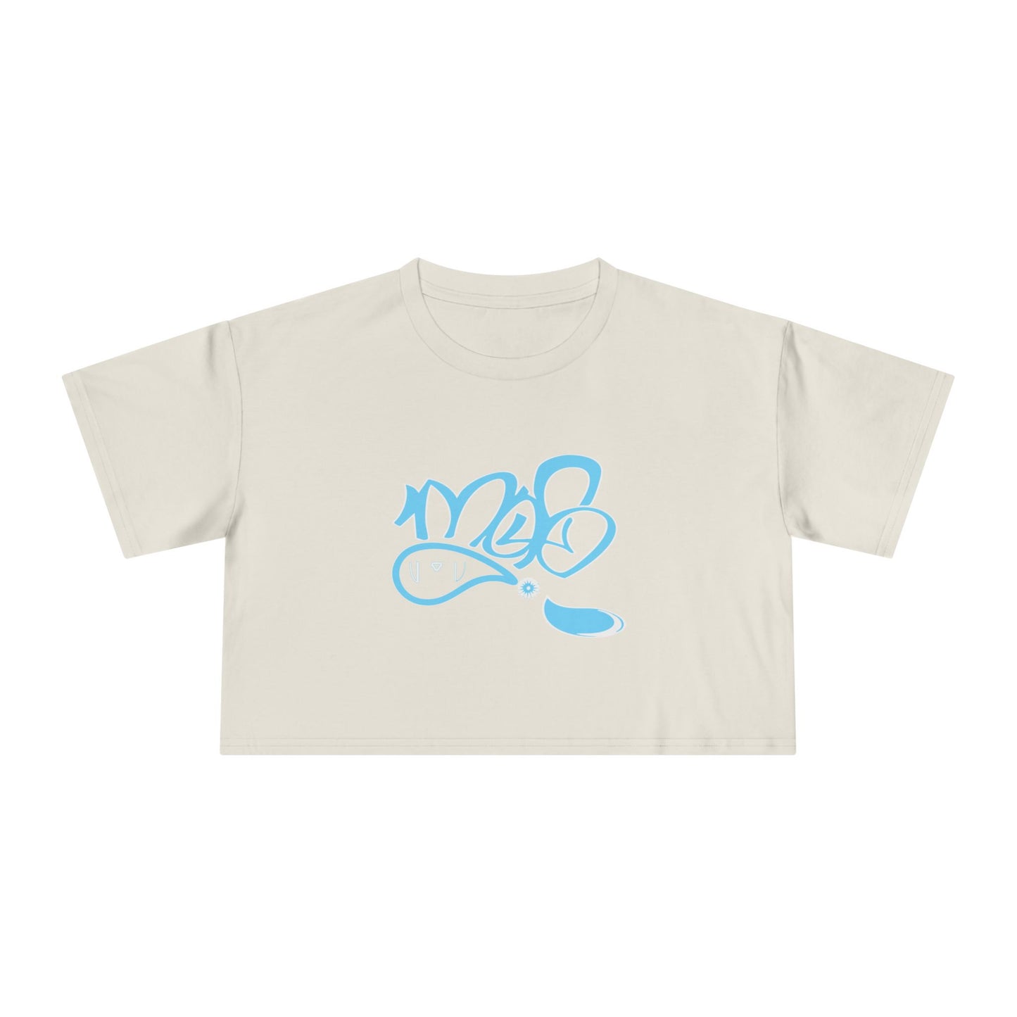 Graffiti-Inspired Women's Crop Tee - Stylish Casual Wear, Streetwear Fashion, Summer Top, Gift for Her, Festival Outfit
