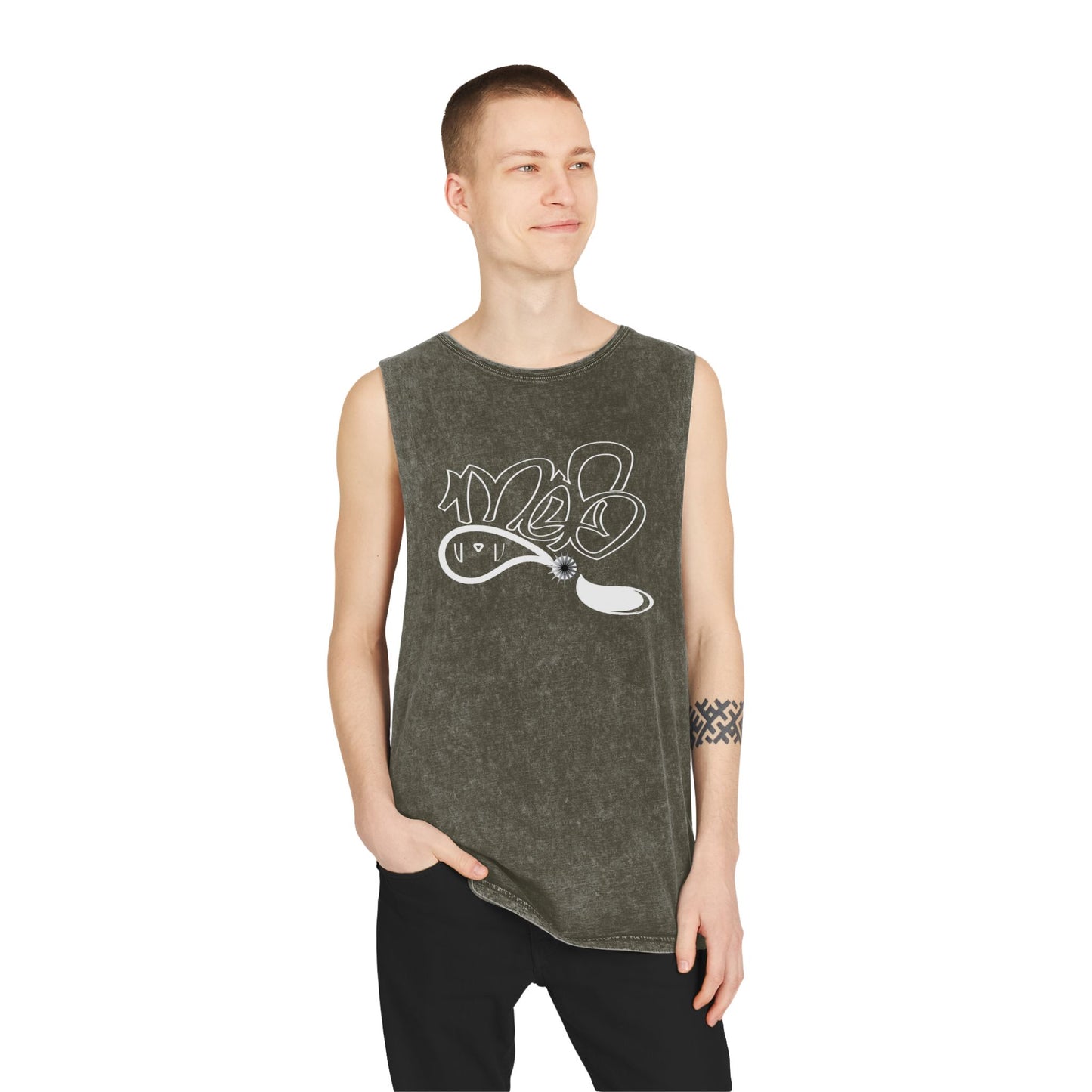 Unisex Stonewash Tank Top - Cool Streetwear Graphic Tee, Casual Summer Wear, Festival Attire, Trendy Gift for Him or Her