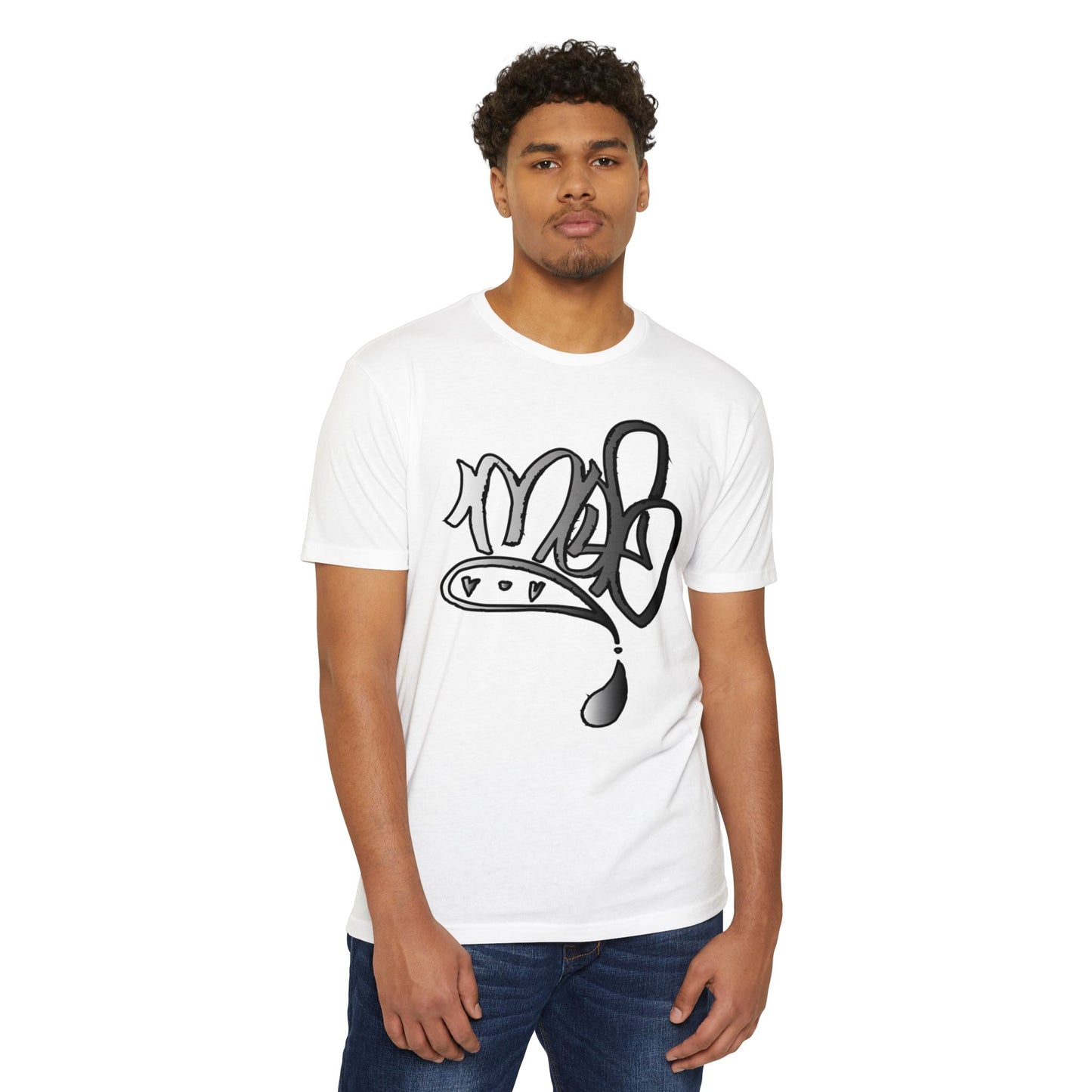 Street Art Inspired Unisex CVC Jersey T-Shirt, Urban Fashion Tee, Graphic T-Shirt, Casual Wear, Cool Gift Idea