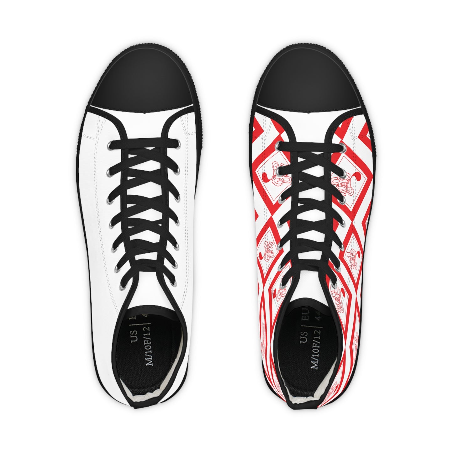 Stylish High-Top Sneakers for Men, Trendy Footwear, Casual Shoes, Unique Red Design, Perfect for Everyday & Gifting