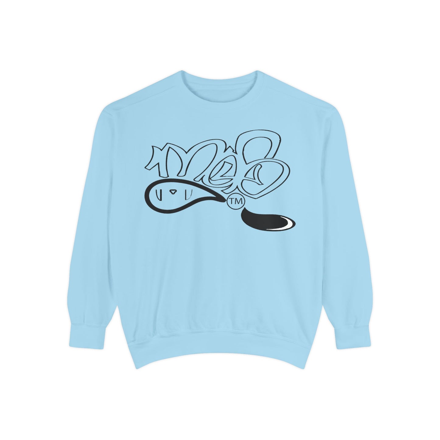 Stylish Graffiti Sweatshirt for Urban Comfort, Unisex Streetwear, Gift for Trendsetters, Casual Wear, Perfect for Layering