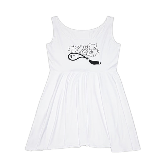Chic Women's Skater Dress, Summer Fashion, Casual Outfit, Party Dress, Graffiti Design