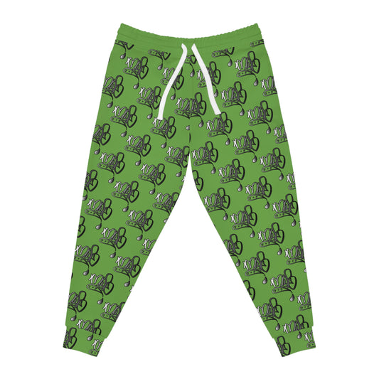 Aop mofo logo joggers silver light green
