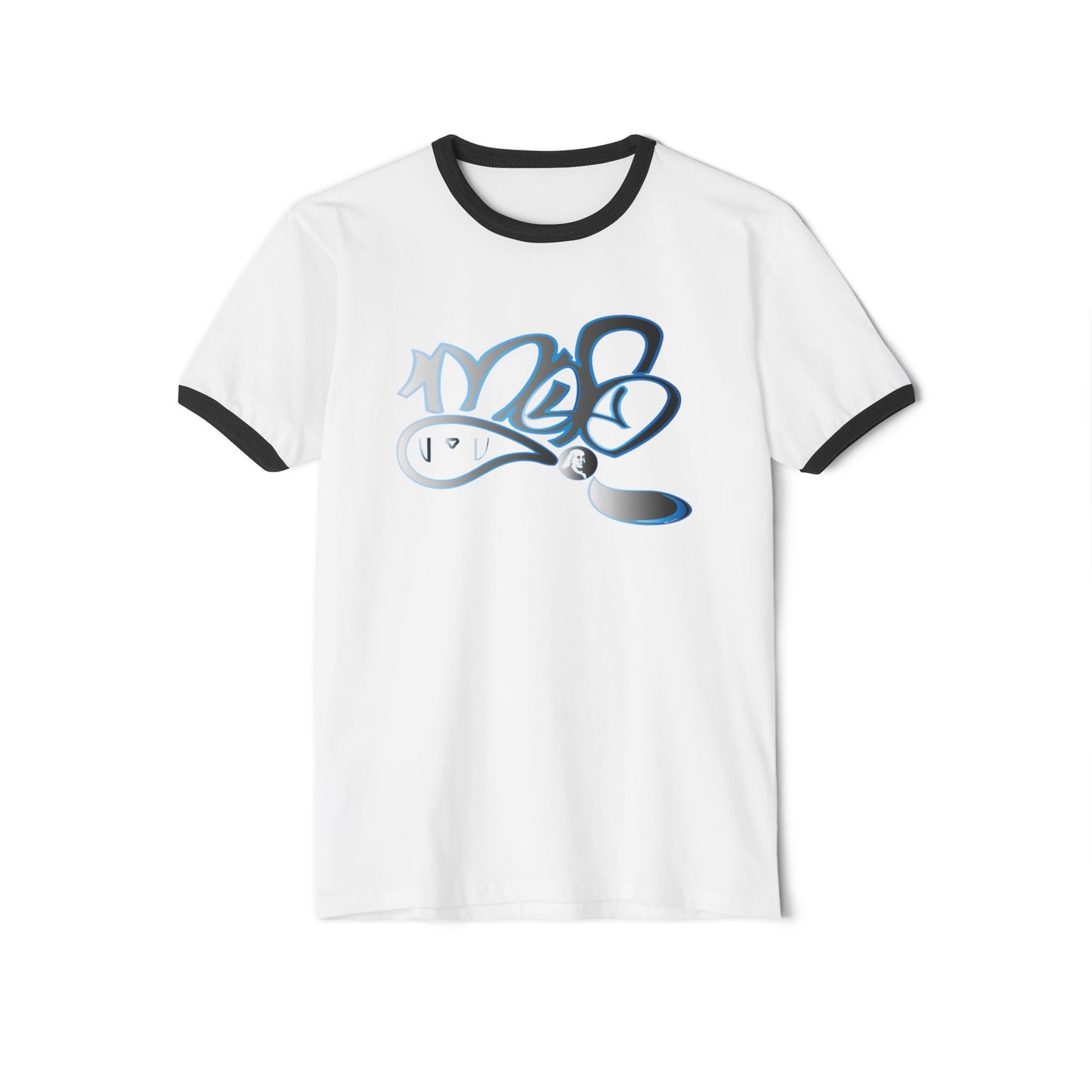 Retro-Inspired Unisex Cotton Ringer T-Shirt - Casual Graphic Tee with Unique Design