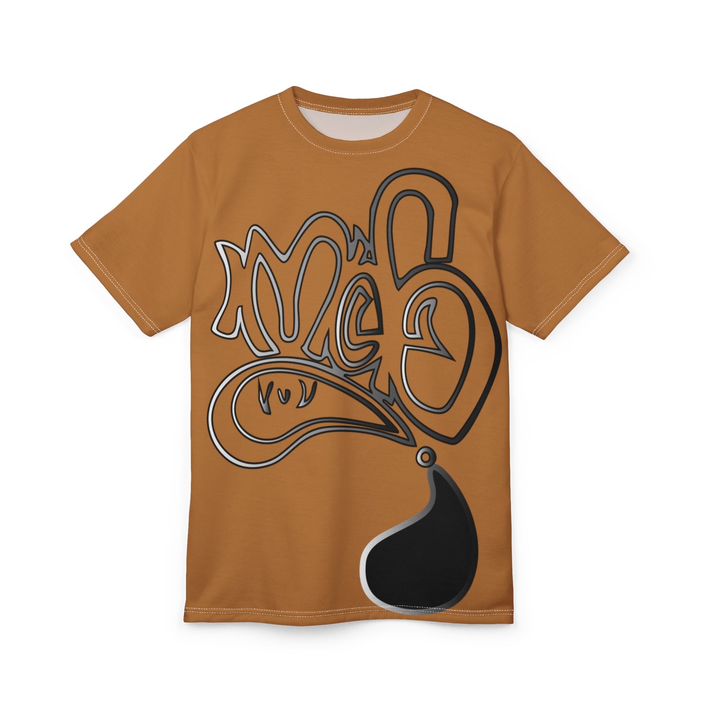 mofo logo aop front smoke light brown