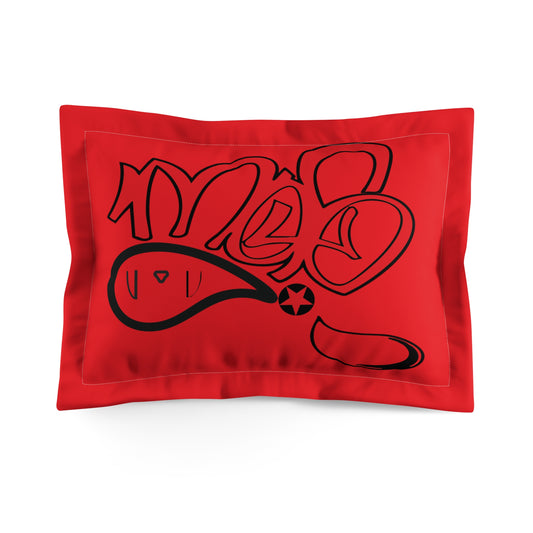 Urban Graffiti Microfiber Pillow Sham | Cozy Home Decor, Bedroom Accent, Colorful Gift, Street Art Style, Hip-Hop Vibe