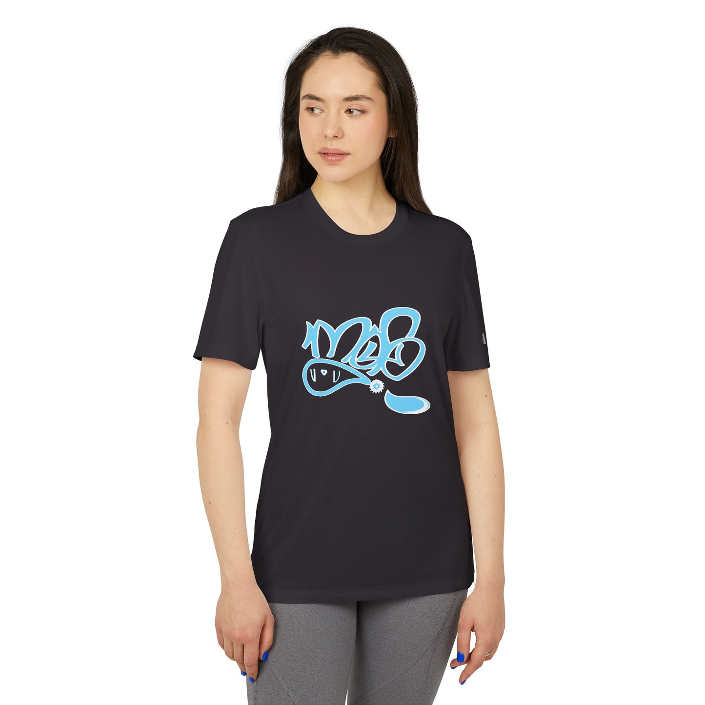 Adidas Unisex Sport T-Shirt with Graffiti Design, Casual Athletic Tee, Streetwear Style, Perfect for Workout or Daily Wear