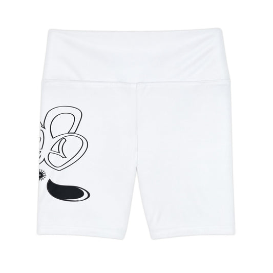 Chic Women's Workout Shorts with Fun Prints, Athletic Apparel, Gym Wear, Casual Shorts, Summer Fitness Gear