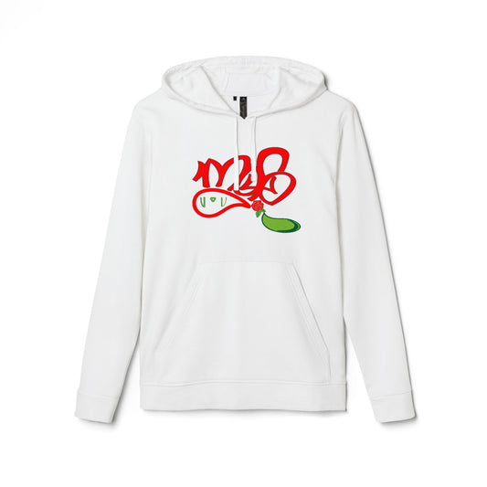 Unisex Fleece Hoodie with Eye-Catching Graphic Design