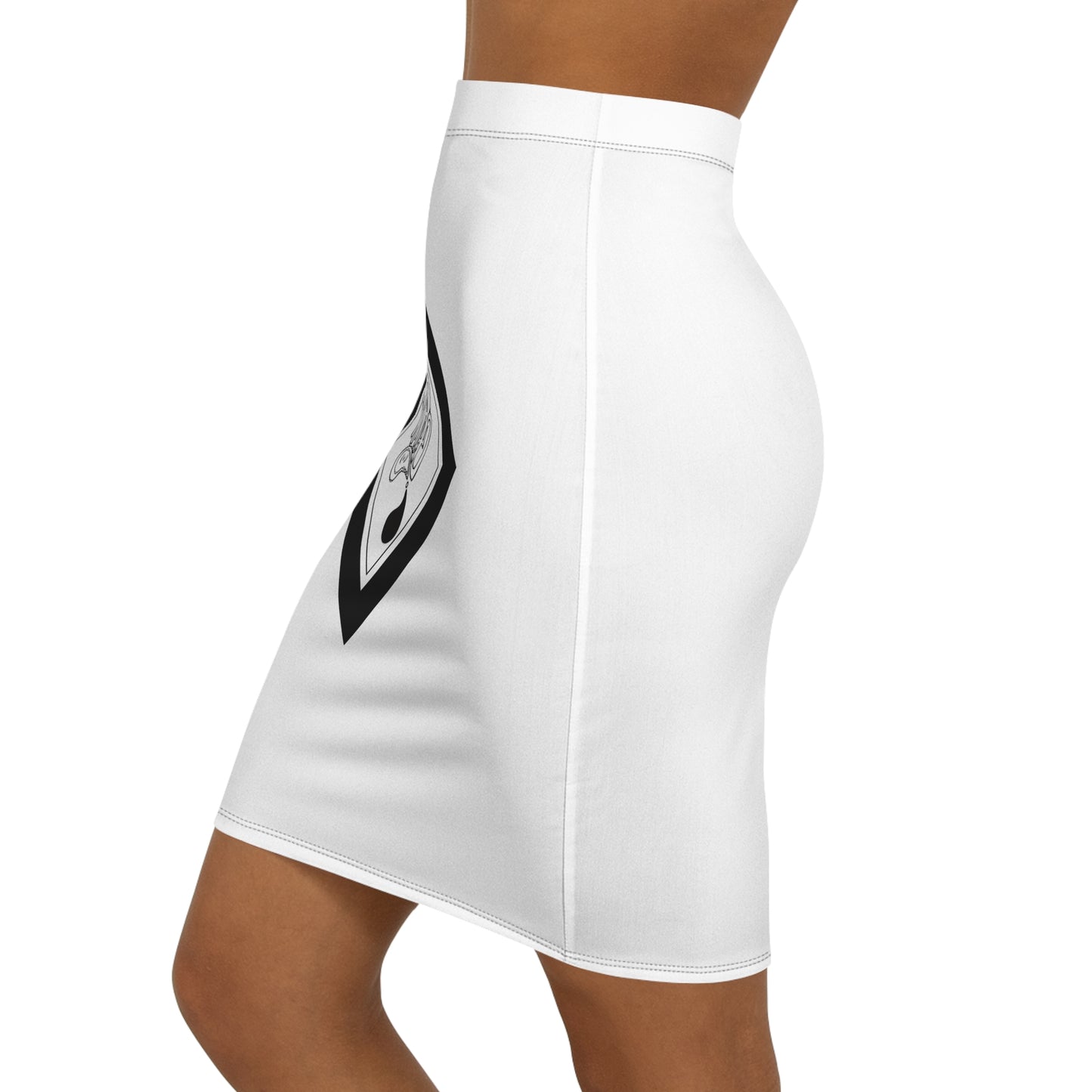 Chic Women's Mid-Waist Pencil Skirt - Trendy Office Wear, Stylish Casual, Evening Out, Gift for Her, Versatile Fashion