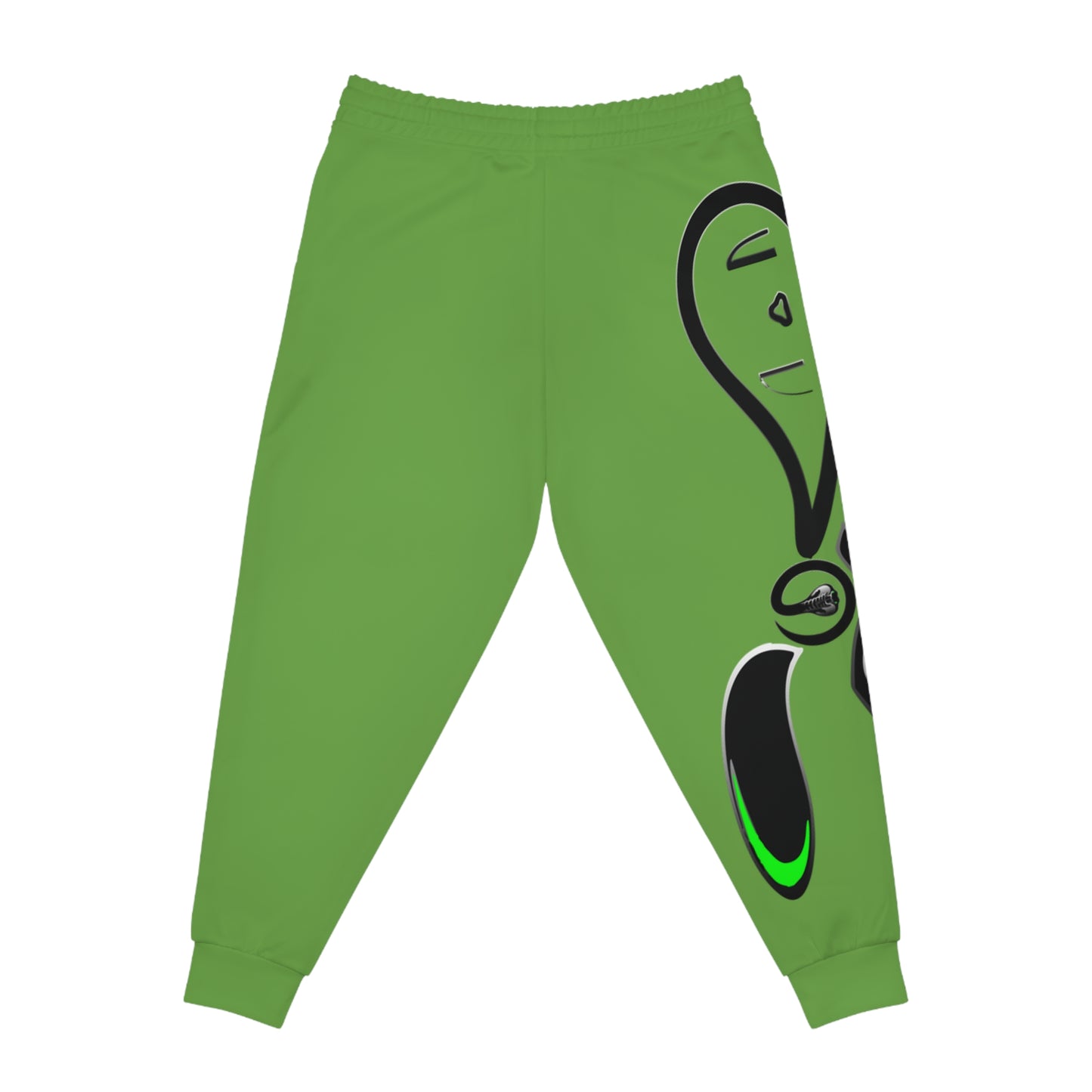 Athletic Joggers (AOP) green mofo snake logo