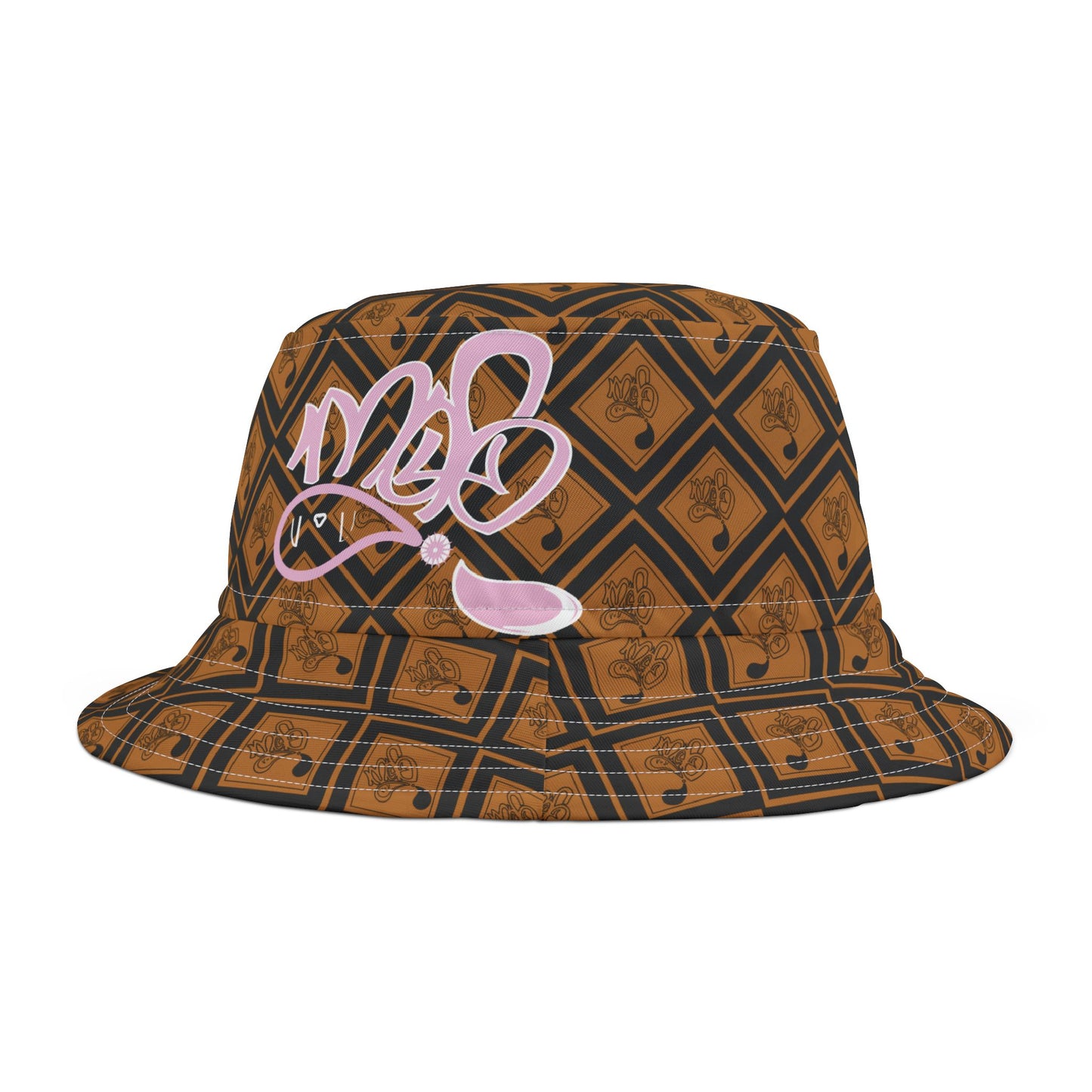 Stylish AOP Bucket Hat with Graffiti Design, Perfect for Summer Days, Beach Trips, Festivals, Outdoor Adventures, Unique Gift Idea