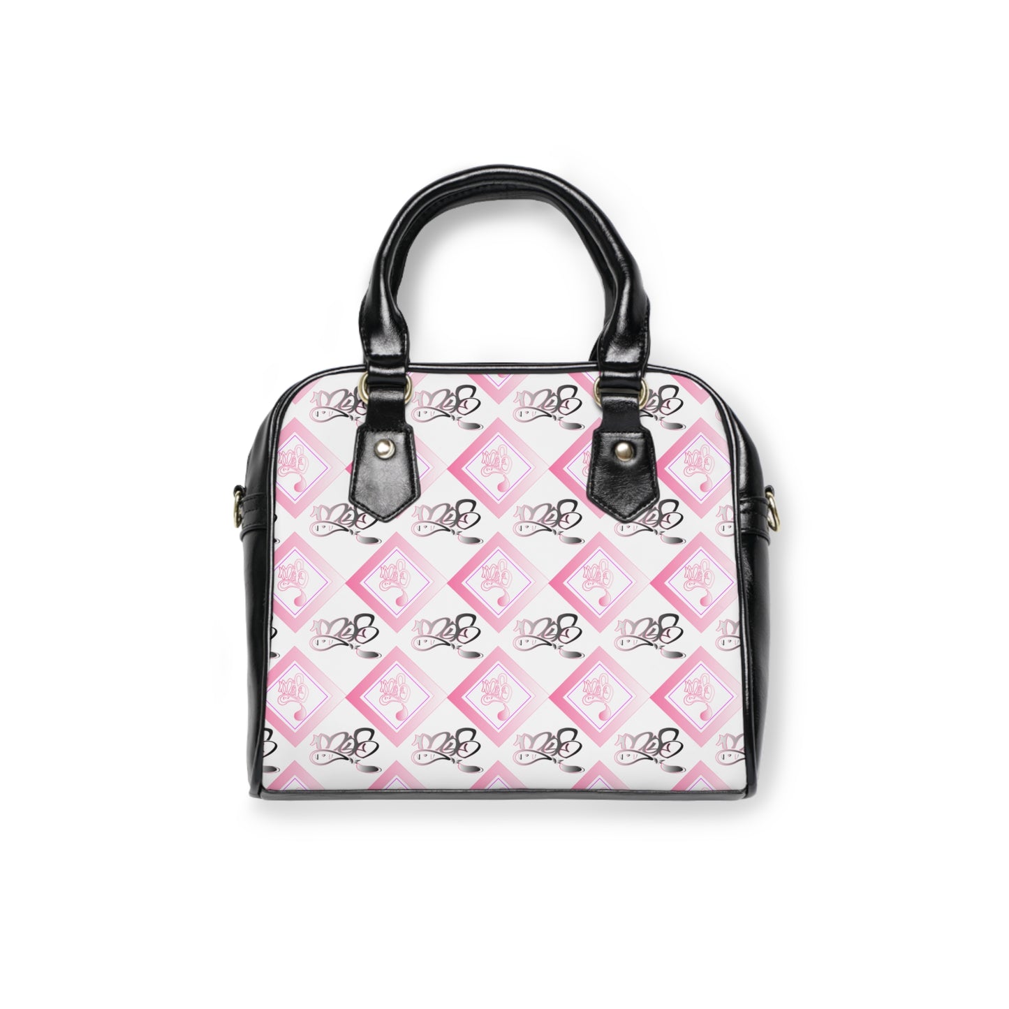 Pink Diamond Print Shoulder Handbag | Stylish and Chic Everyday Accessory