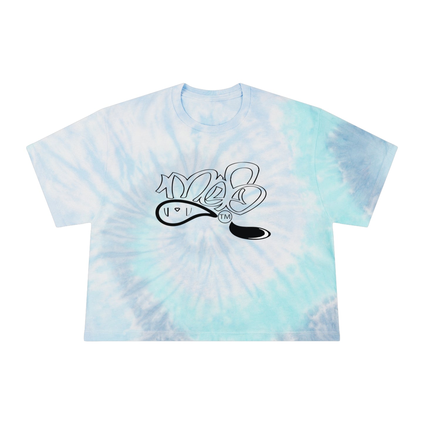 Women's Tie-Dye Crop Tee, Casual Summer Top, Festival Wear, Beach Vacation Shirt, Boho Chic Tee, Unique Gift for Her