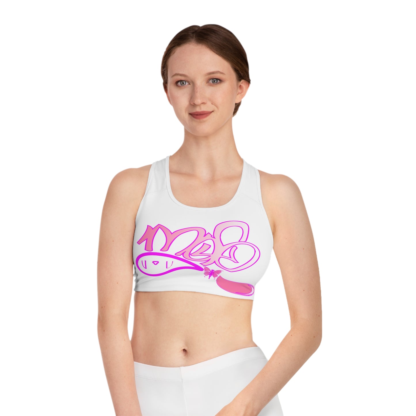 Stylish Bunny Graphic Sports Bra