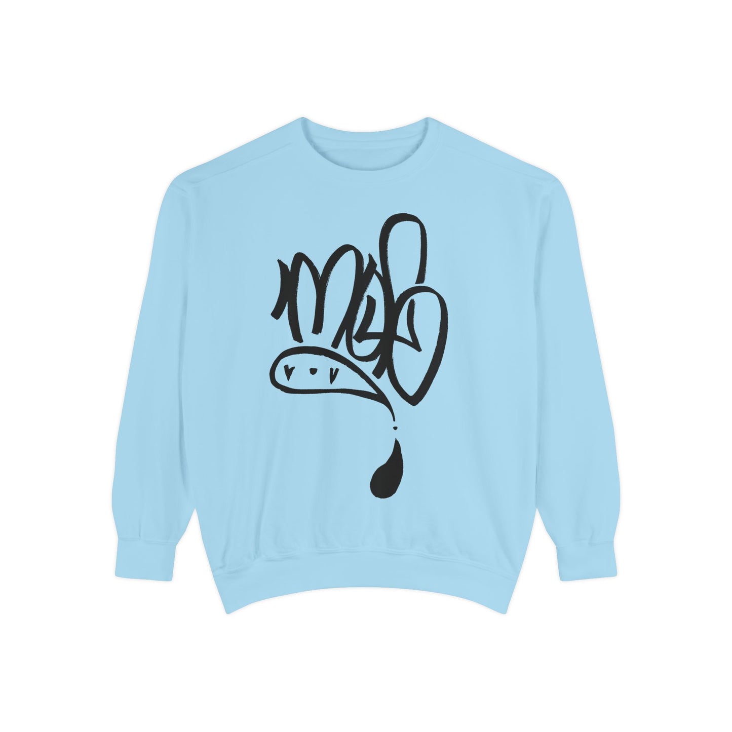 Unisex Garment-Dyed Sweatshirt with Unique Script Design, Cozy Casual Wear, Perfect Gift for Friends, Ideal for Everyday Comfort, [...]