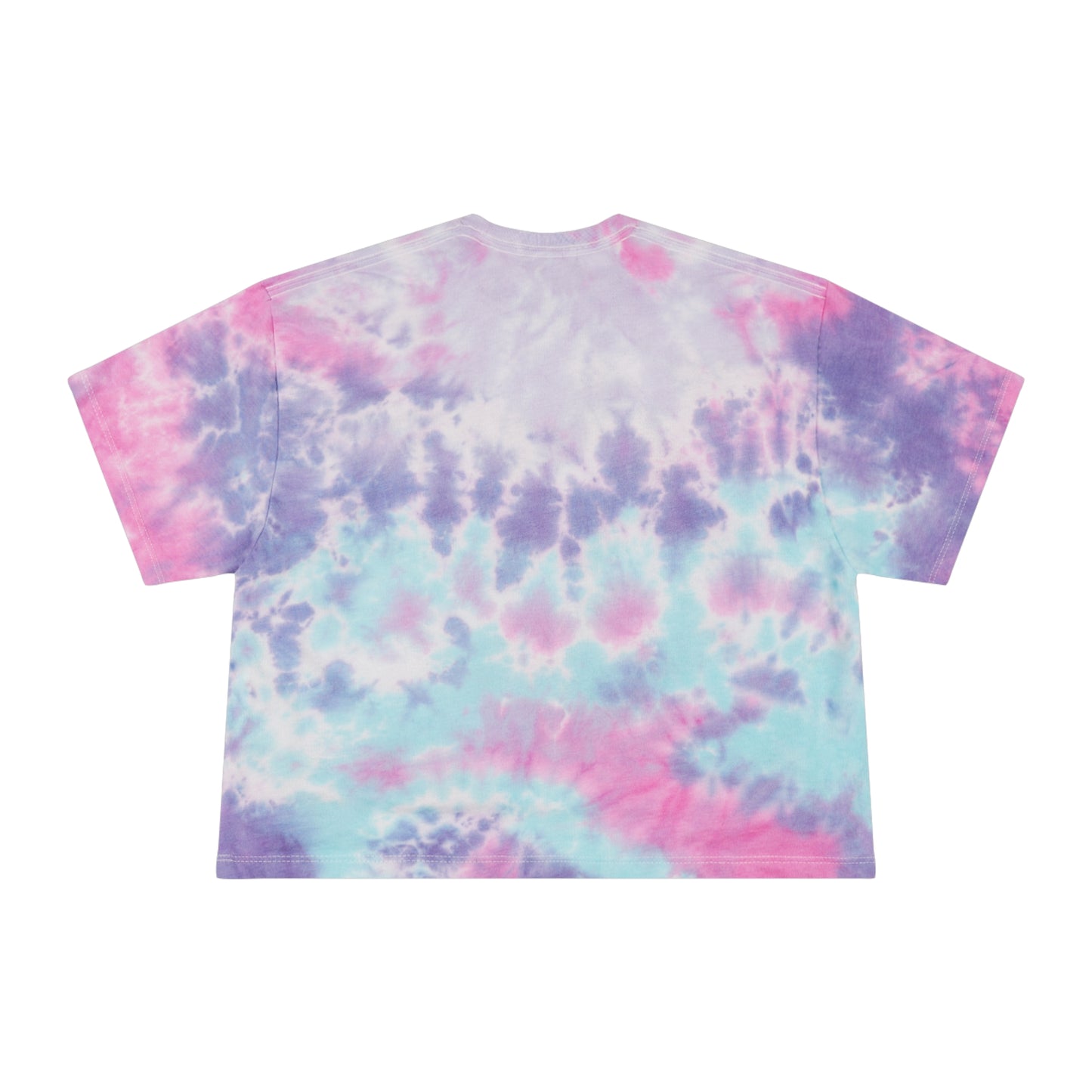 Tie-Dye Crop Tee — silver mofo logo