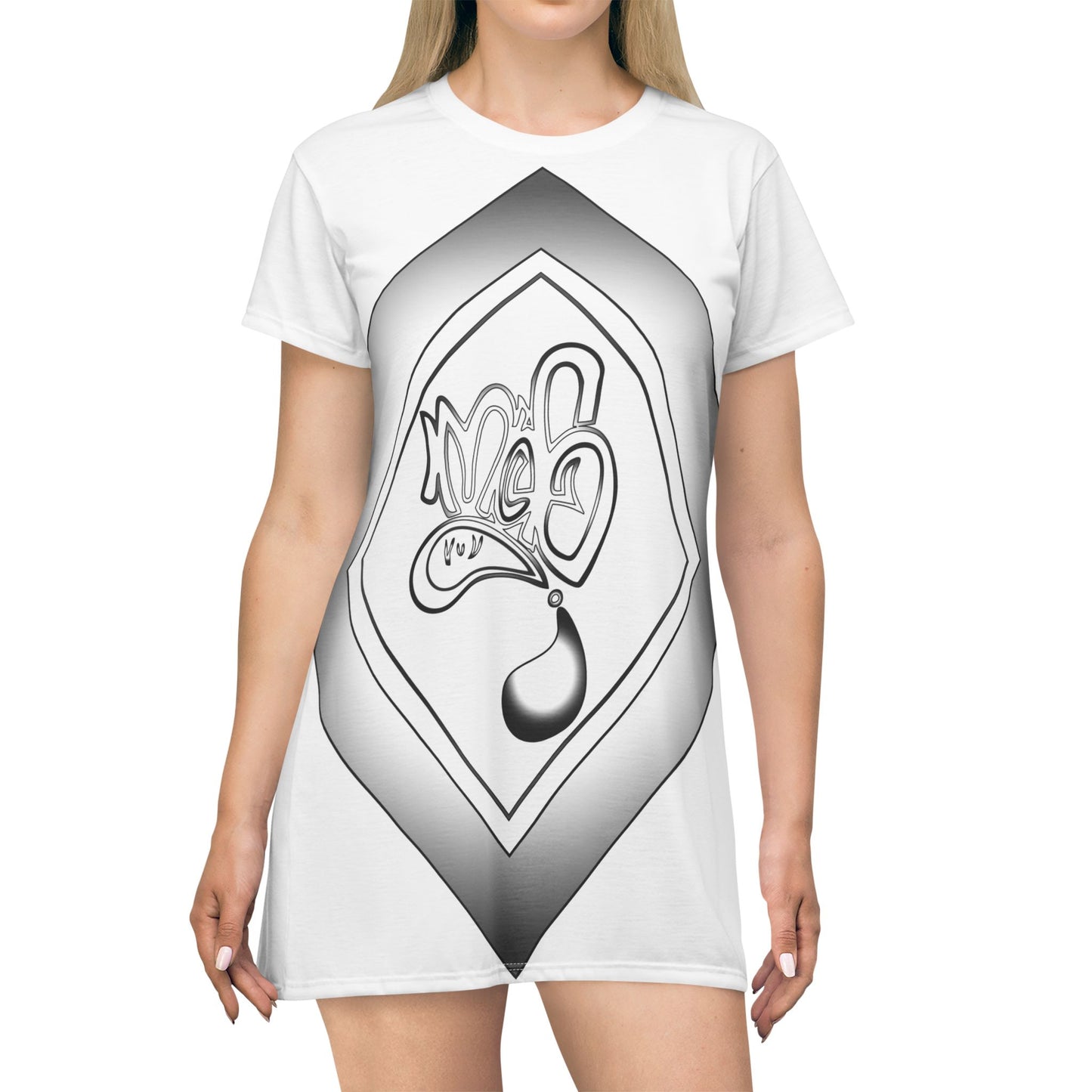 Chic Graphic T-Shirt Dress