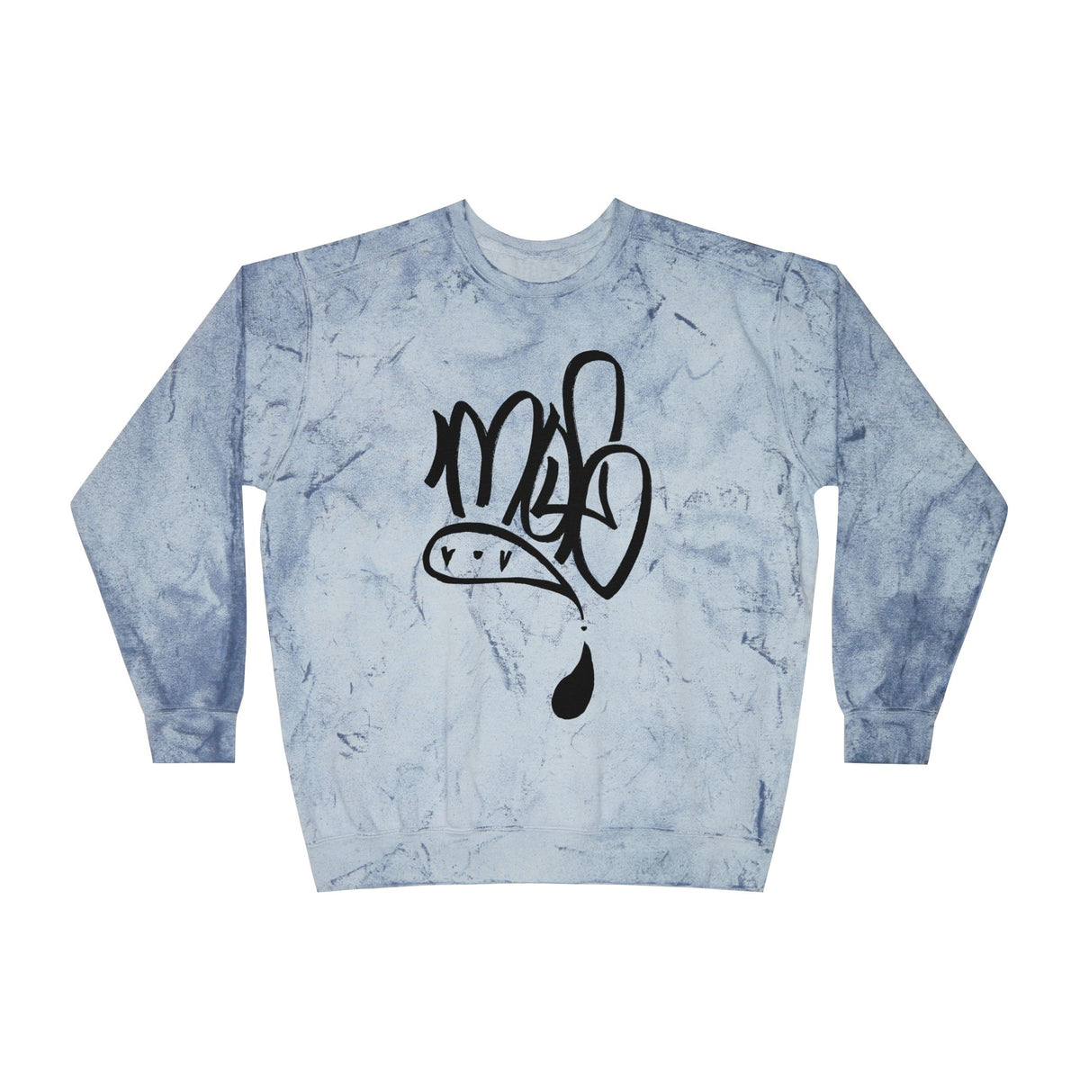 mofo logo black on Tie-Dye Streetwear sweat shirt