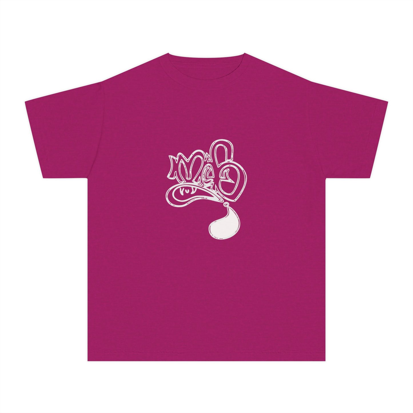 Youth Midweight Tee with Artistic Design, Comfortable Stylish Youth Shirt, Summer Wear, Gift for Kids, Casual Outfit
