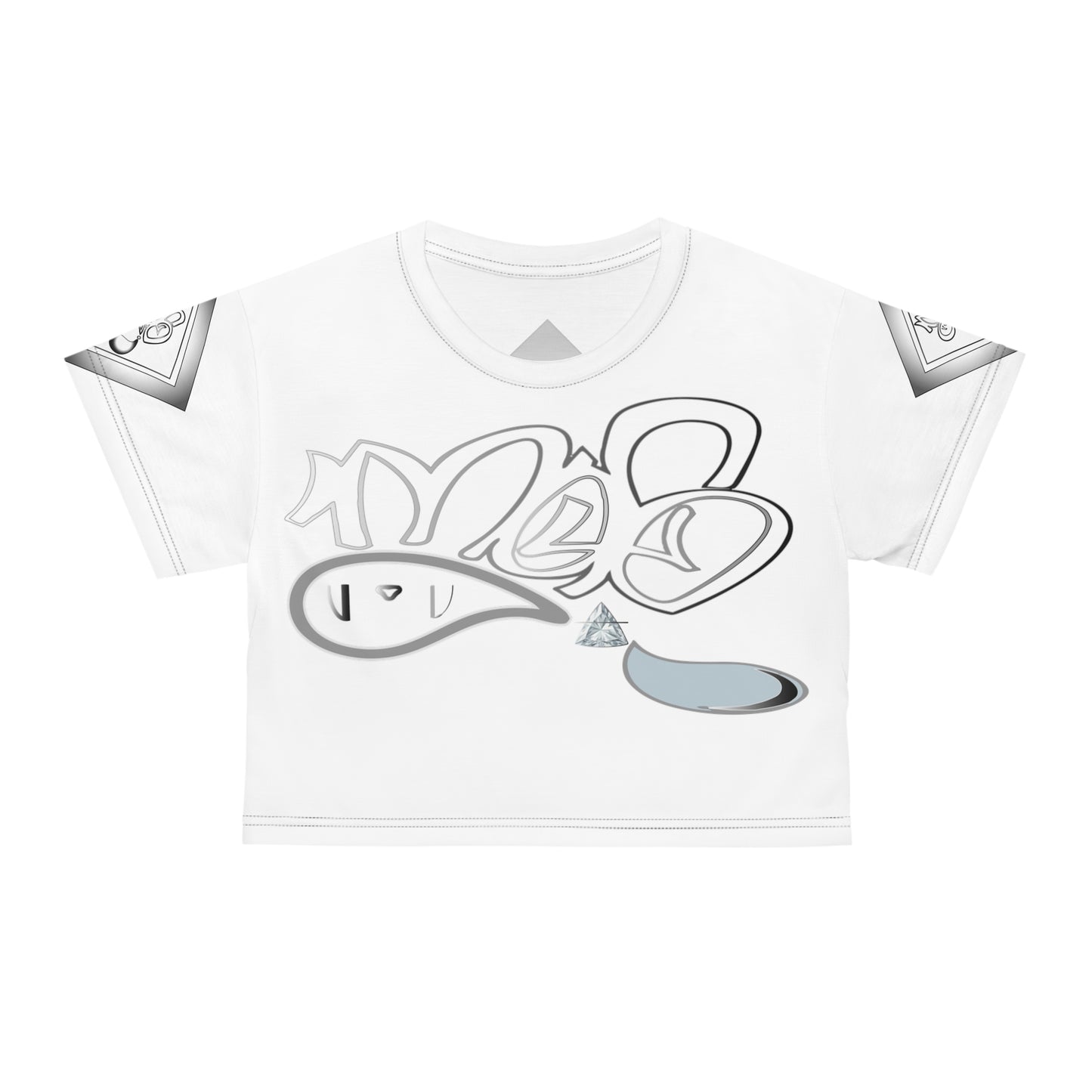 mofo air gem diamond combo crop tee