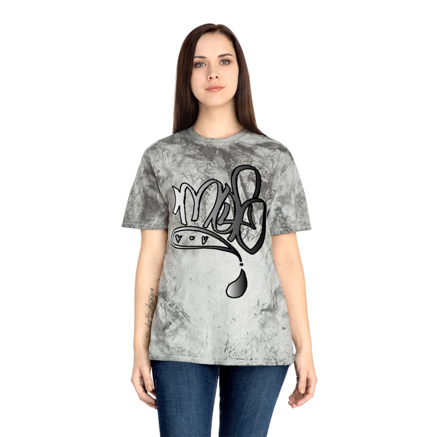 color blast unisex silver mofo logo