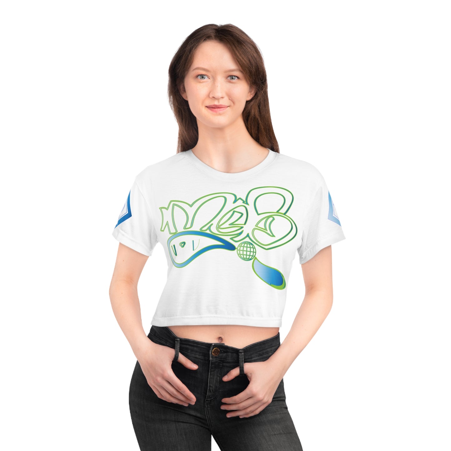 mofo globe logo diamond combo crop tees