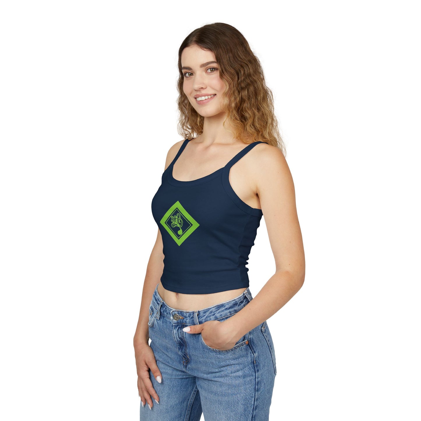 Chic Women's Tank Top, Cute Summer Top, Spaghetti Strap Shirt, Graphic Tank, Trendy Casual Wear, Perfect for Festivals