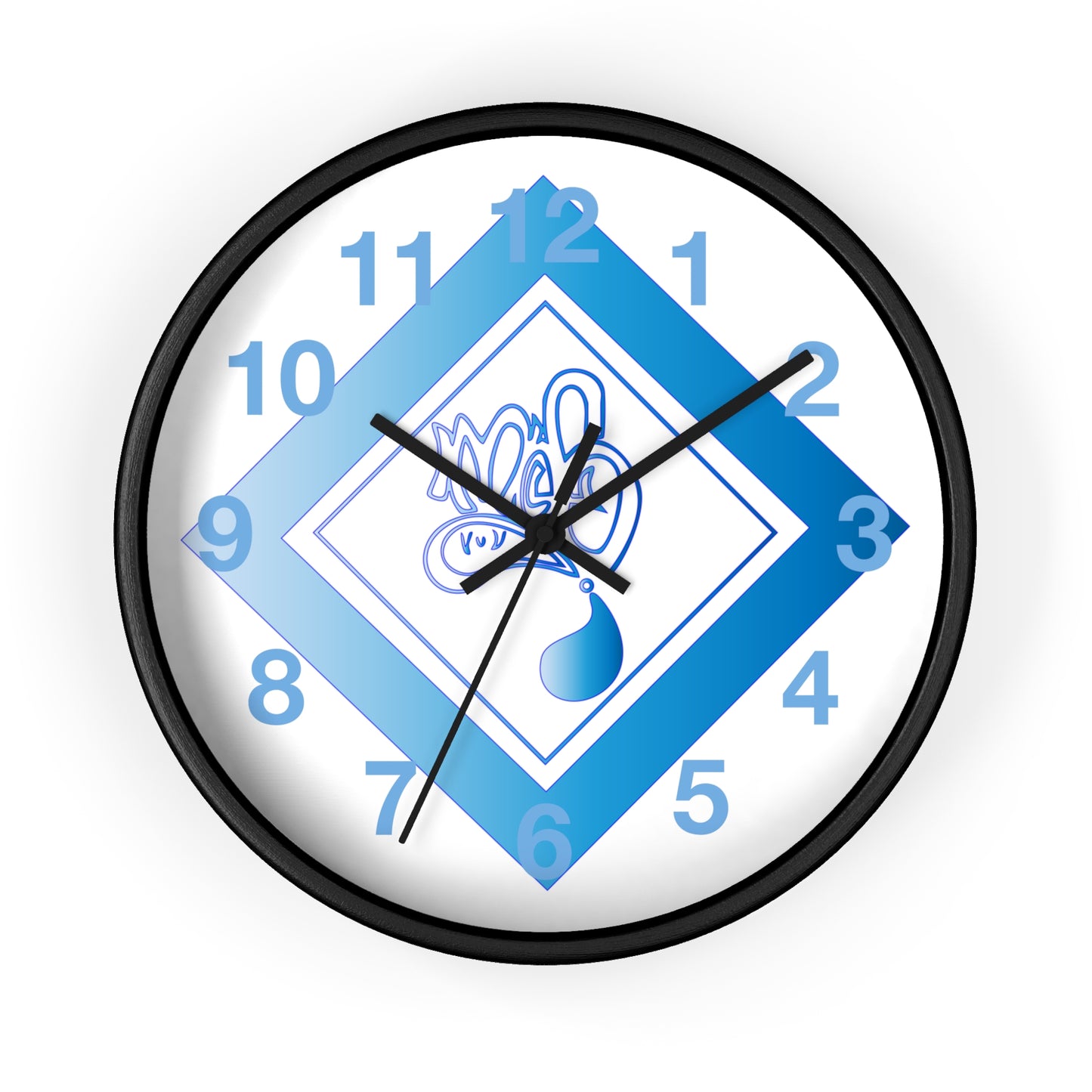 Modern Blue Design Wall Clock - Unique Timepiece for Home Décor