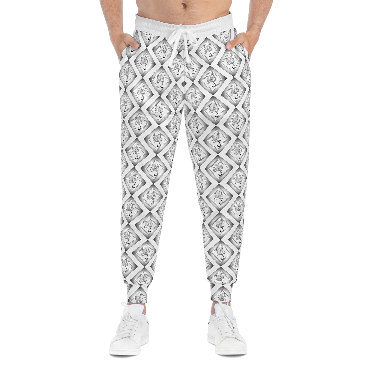 Mofo diamond aop joggers white