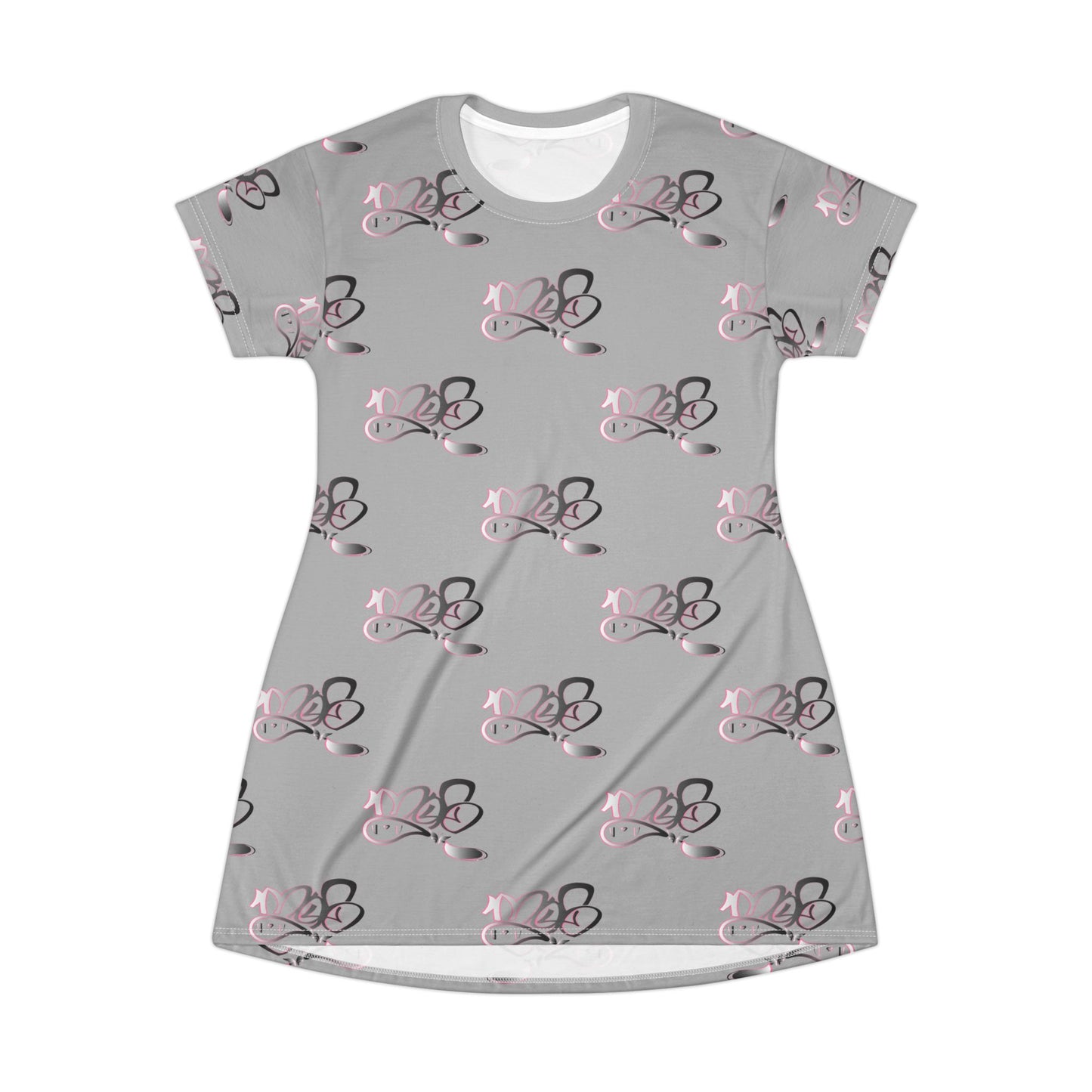 Stylish AOP T-Shirt Dress with Chic Pattern