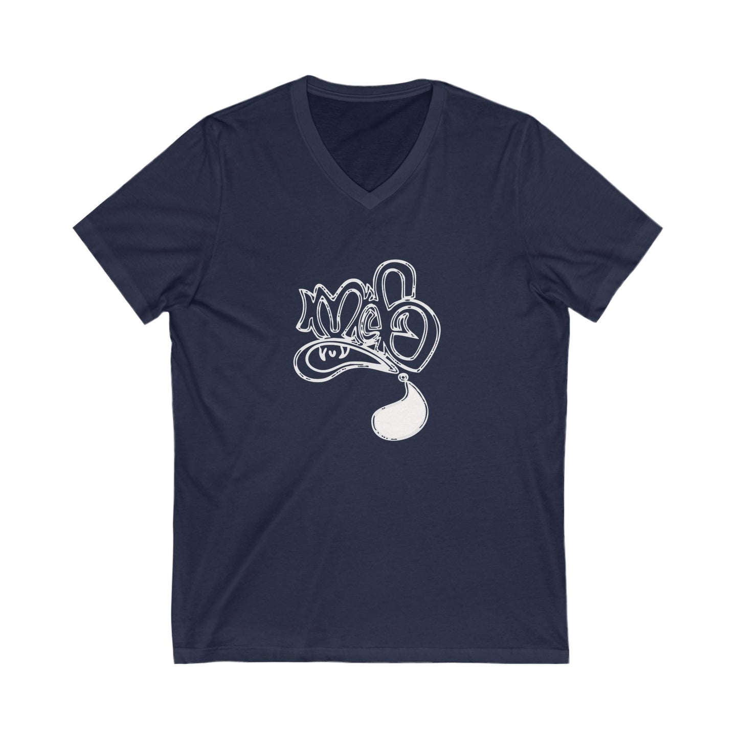 Unisex Jersey V-Neck Tee - Casual Comfort T-Shirt, Everyday Wear, Summer Fashion, Gift Idea, Relaxed Fit Top
