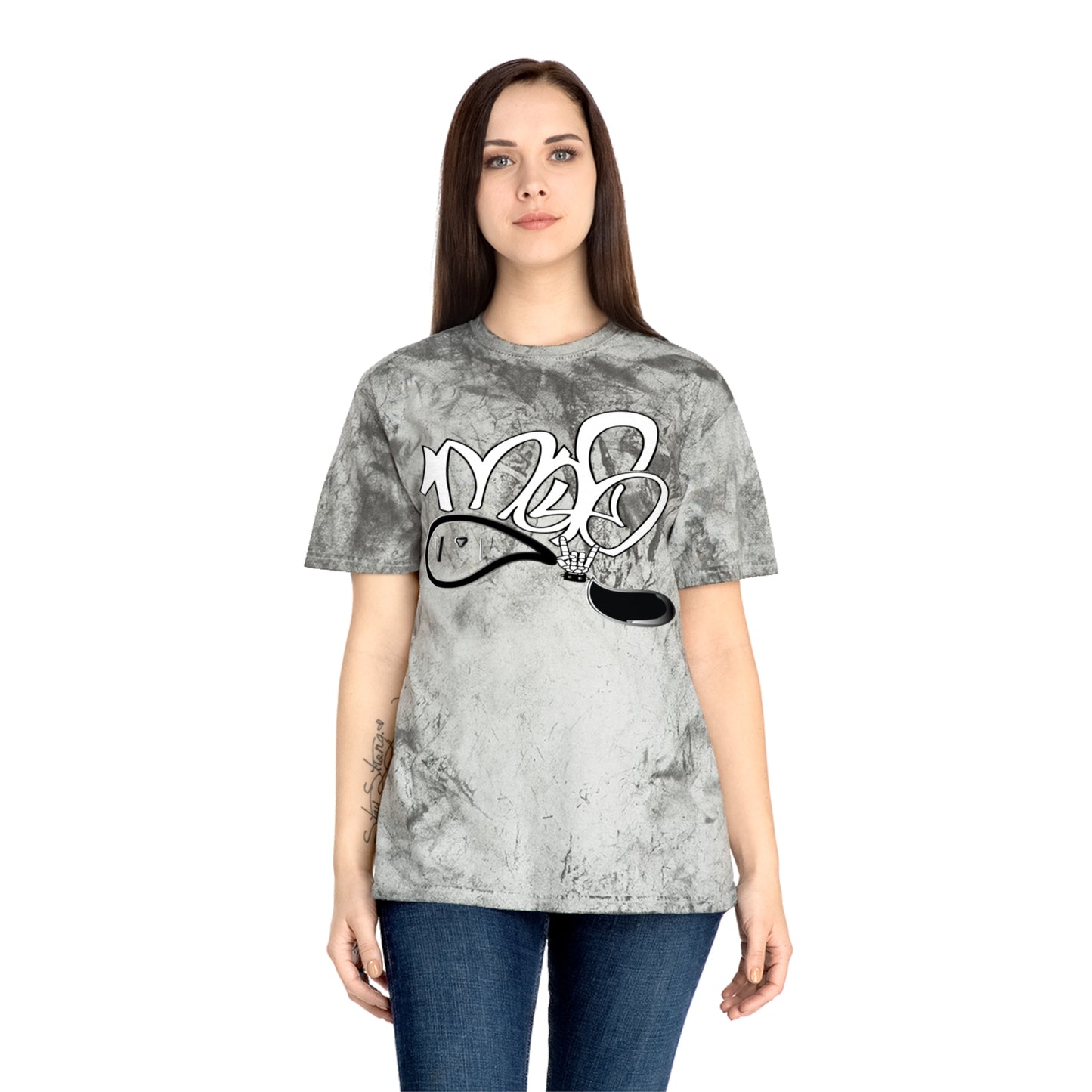 color blast unisex mofo rockstar logo