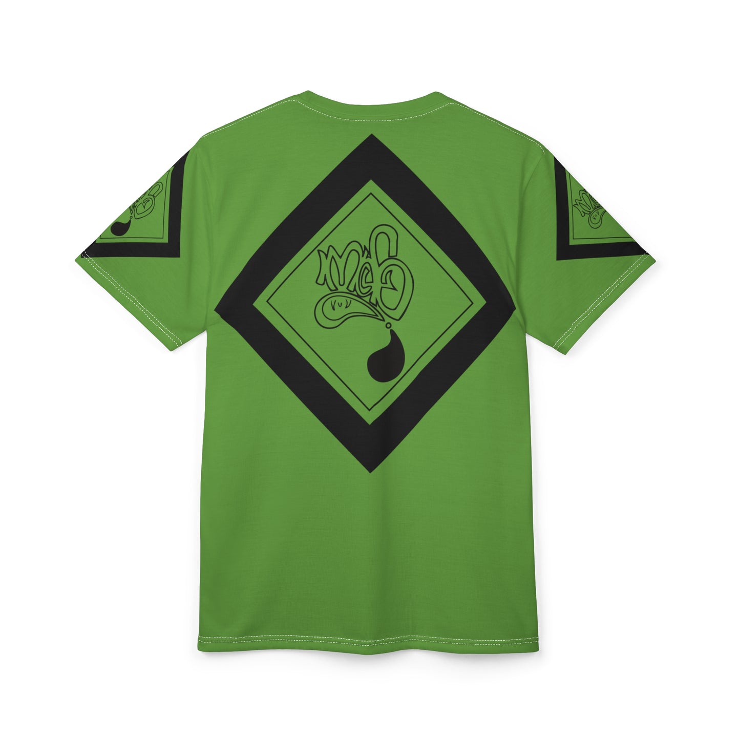 3eyed black cat mofo logo diamond combo green