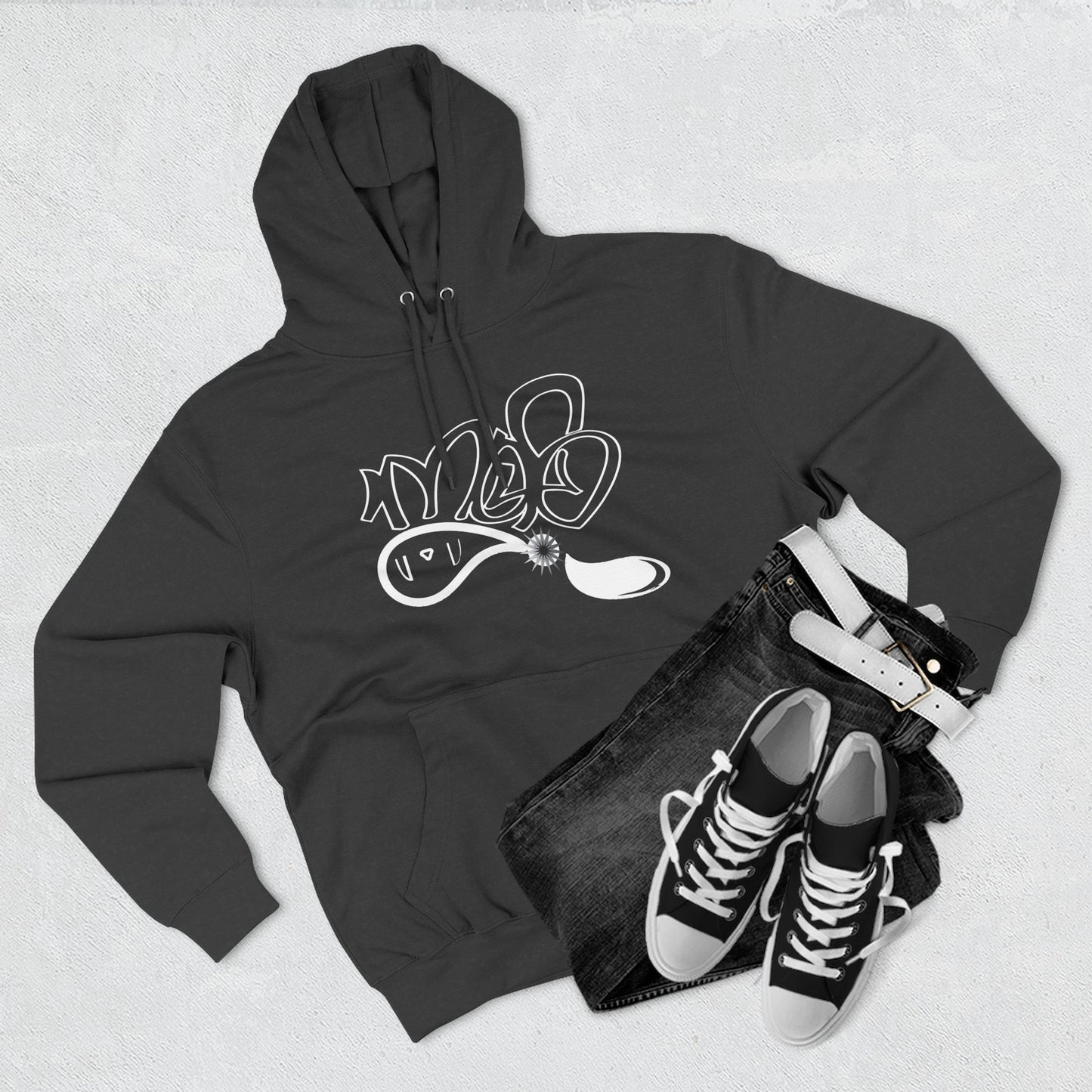 Stylish Graphic Fleece Hoodie for Cozy Chillin', Casual Wear, Gift for Him or Her, Youth Streetwear, Everyday Comfort Apparel