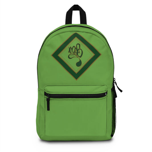 Green Graphic Backpack | Stylish School Bag, Travel Companion, Eco-Friendly Accessory for Students, Adventurers, and Gifts