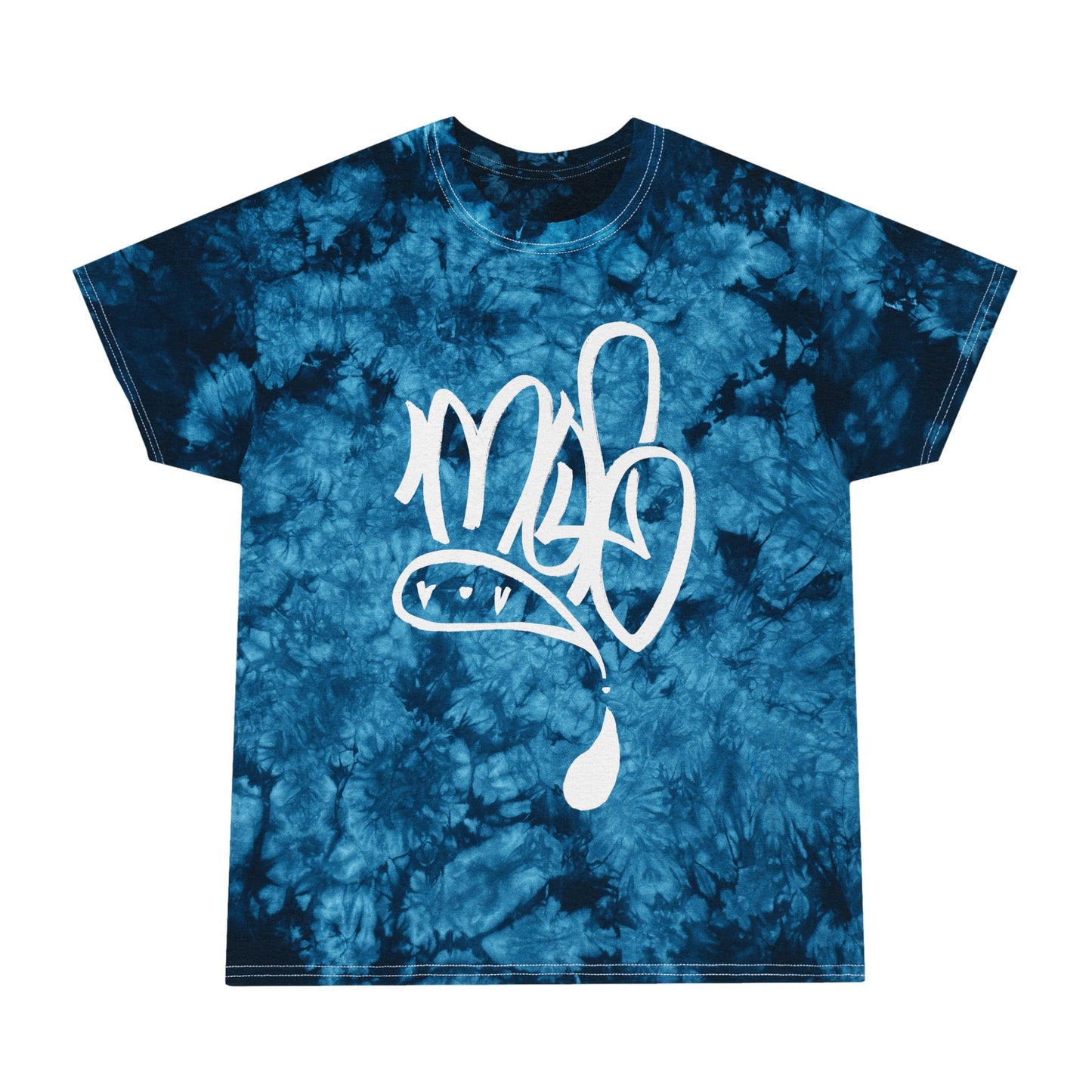 Crystal Tie-Dye Tee, Boho Style T-Shirt, Trendy Summer Shirt, Gift for Teens, Festival Wear, Artistic Tie Dye Fashion