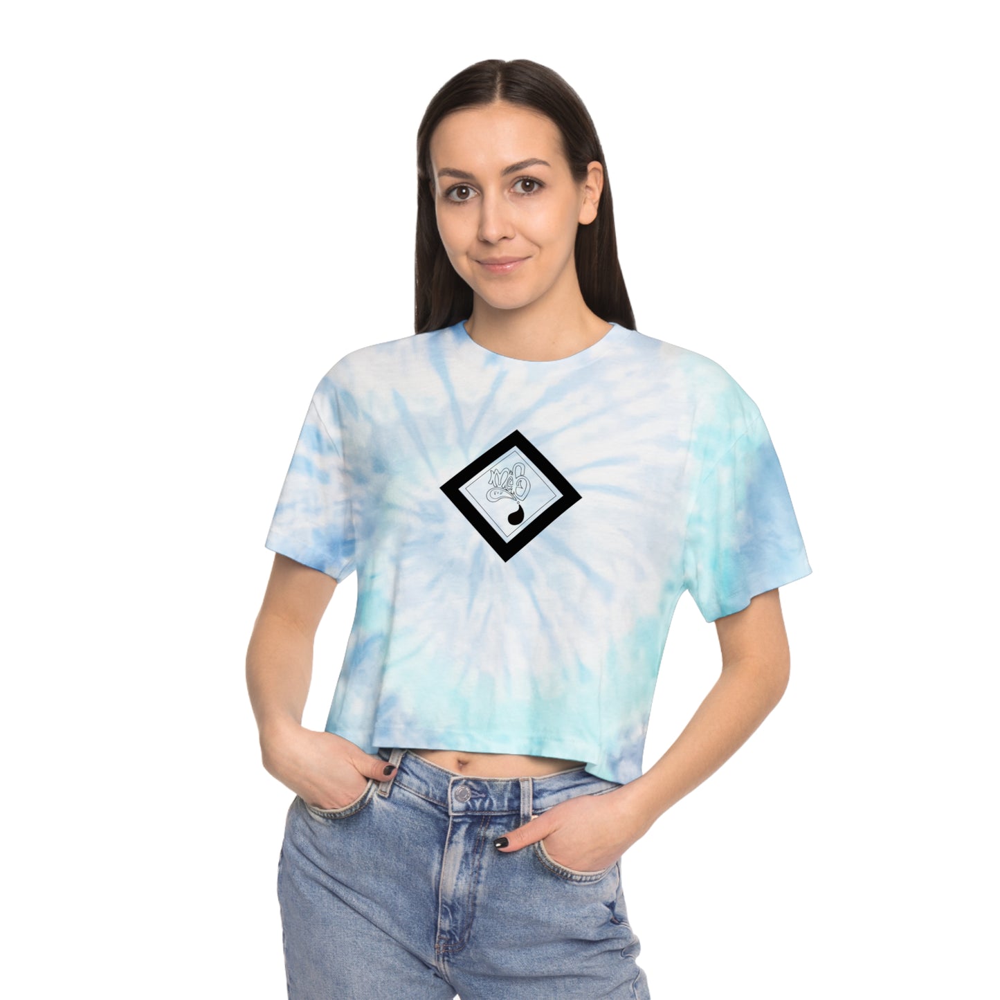 Chic Women's Tie-Dye Crop Tee - Stylish Summer Top, Trendy Streetwear, Casual Outfit, Festival Apparel, Beachwear