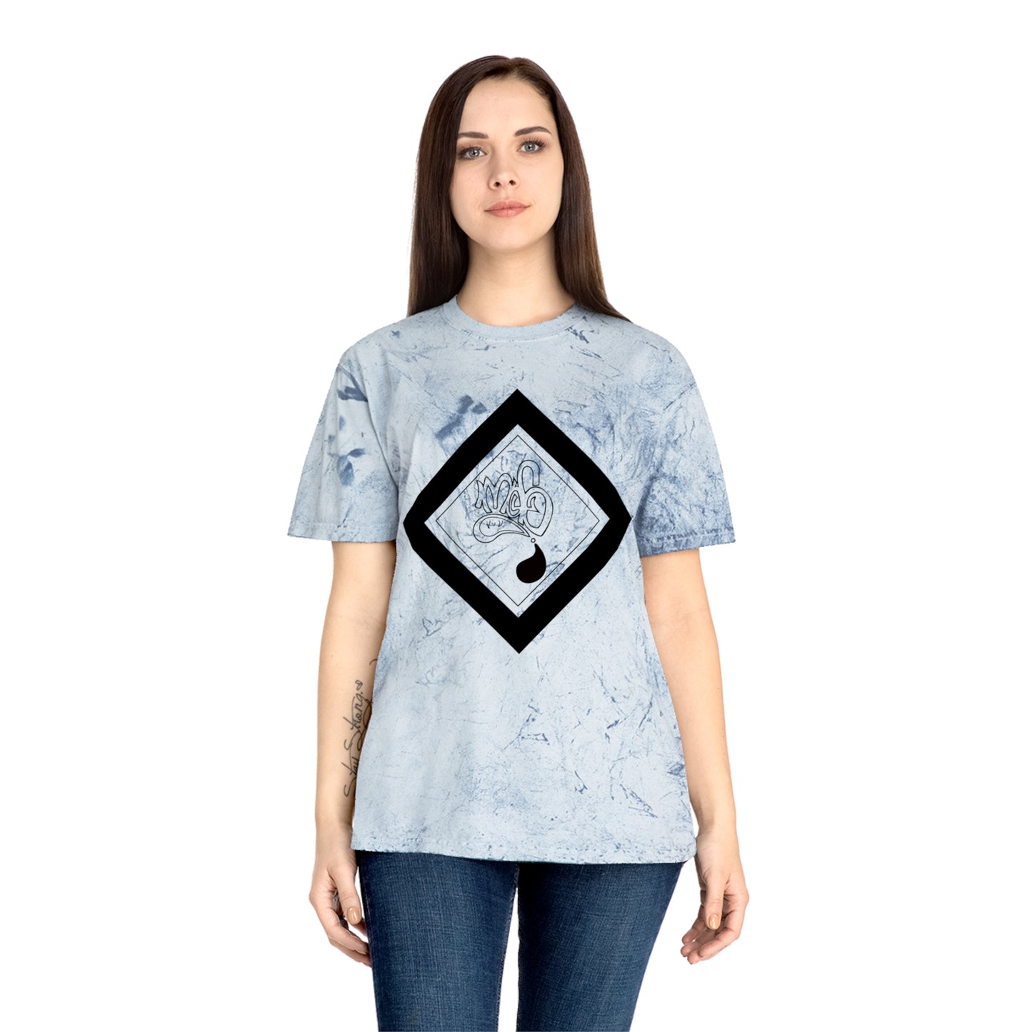 Color Blast unisex diamond mofo logo black
