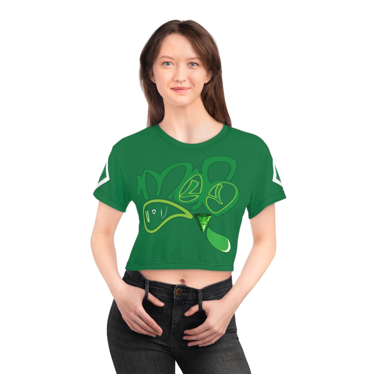 mofo earthgem logo crop tee