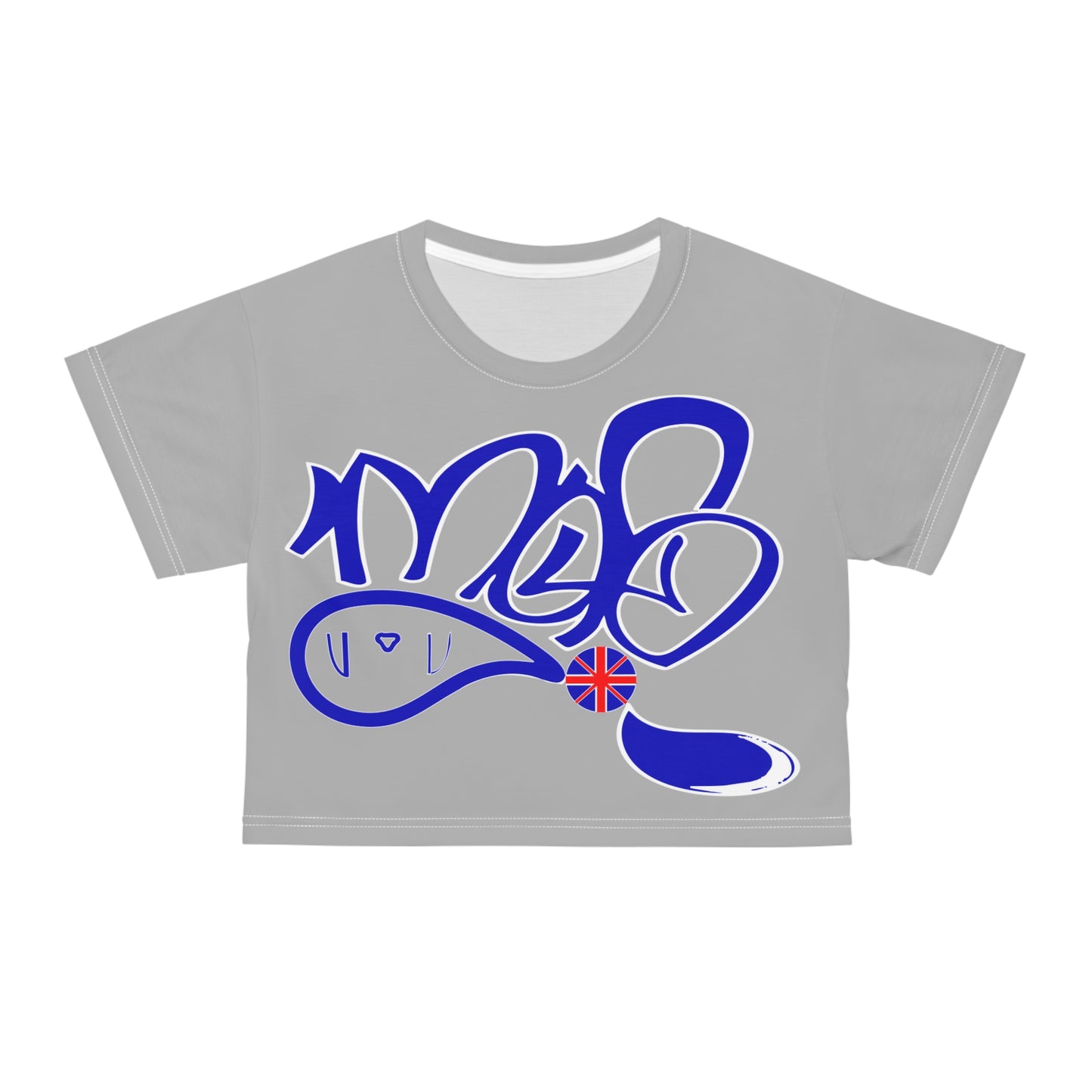 Stylish Graphic Crop Tee, Trendy Summer Shirt, Streetwear Top for Women, Casual Outfit, Unique Gift for Her