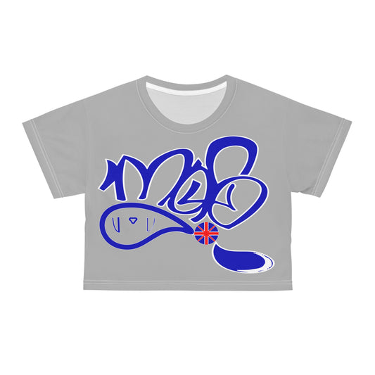 Stylish Graphic Crop Tee, Trendy Summer Shirt, Streetwear Top for Women, Casual Outfit, Unique Gift for Her