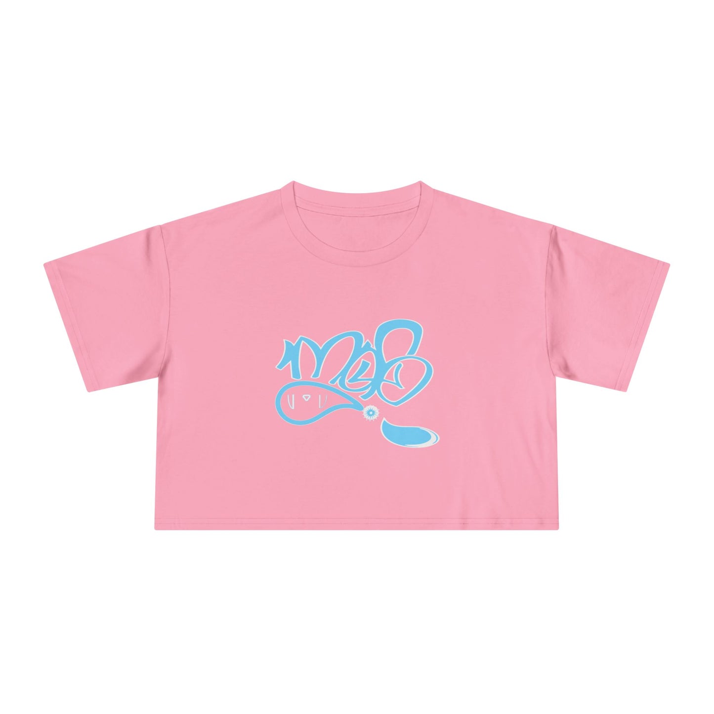Graffiti-Inspired Women's Crop Tee - Stylish Casual Wear, Streetwear Fashion, Summer Top, Gift for Her, Festival Outfit
