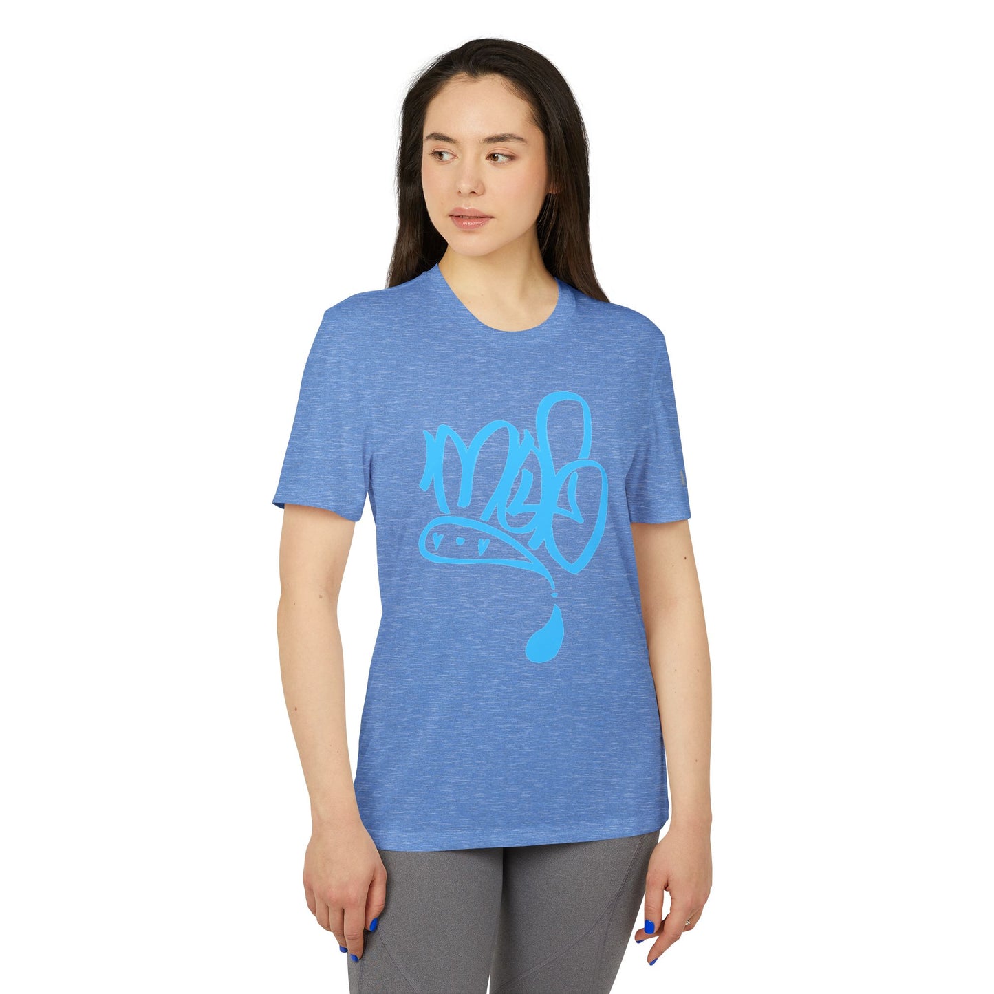 Adidas Graffiti Sport T-Shirt, Unisex Athletic Tee, Streetwear Gift, Activewear for Fitness, Urban Style Apparel, Trendy Workout Top